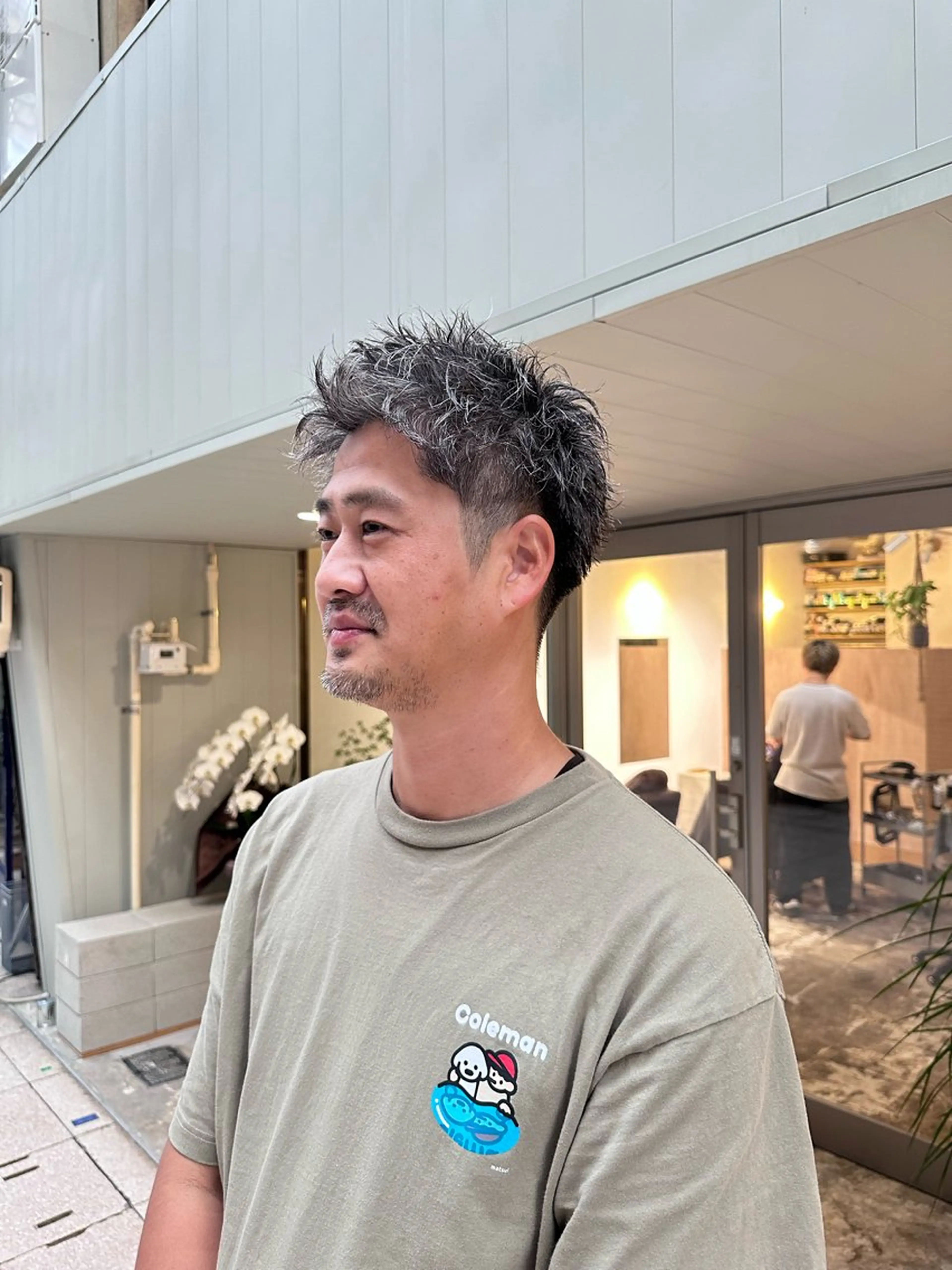 ショート パーマ t.hair垂門真吾 曲がる縮毛矯正/ボブのヘアスタイル