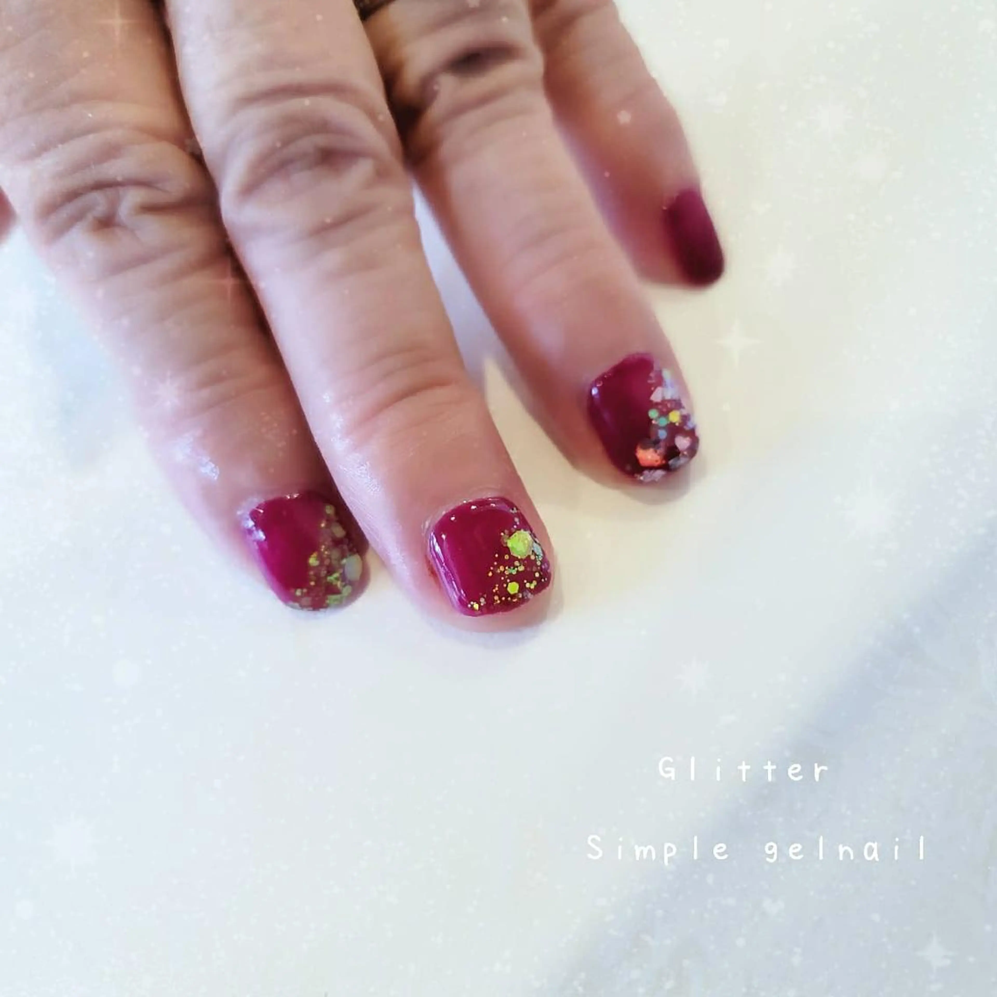 ネイル アートネイル ワンカラーネイル シンプルネイル ハンドネイル 石田 由紀のネイルデザイン