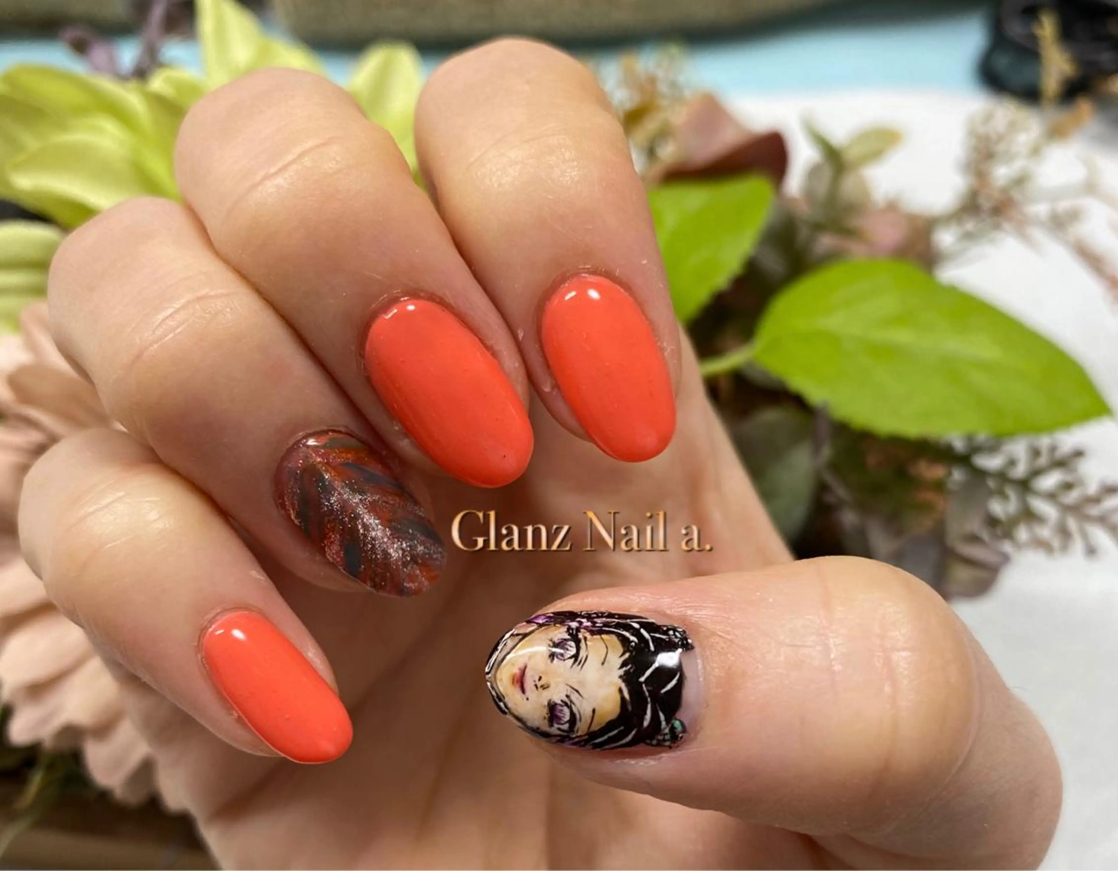 ネイル スカルプネイル Glanz  Nail aのネイルデザイン