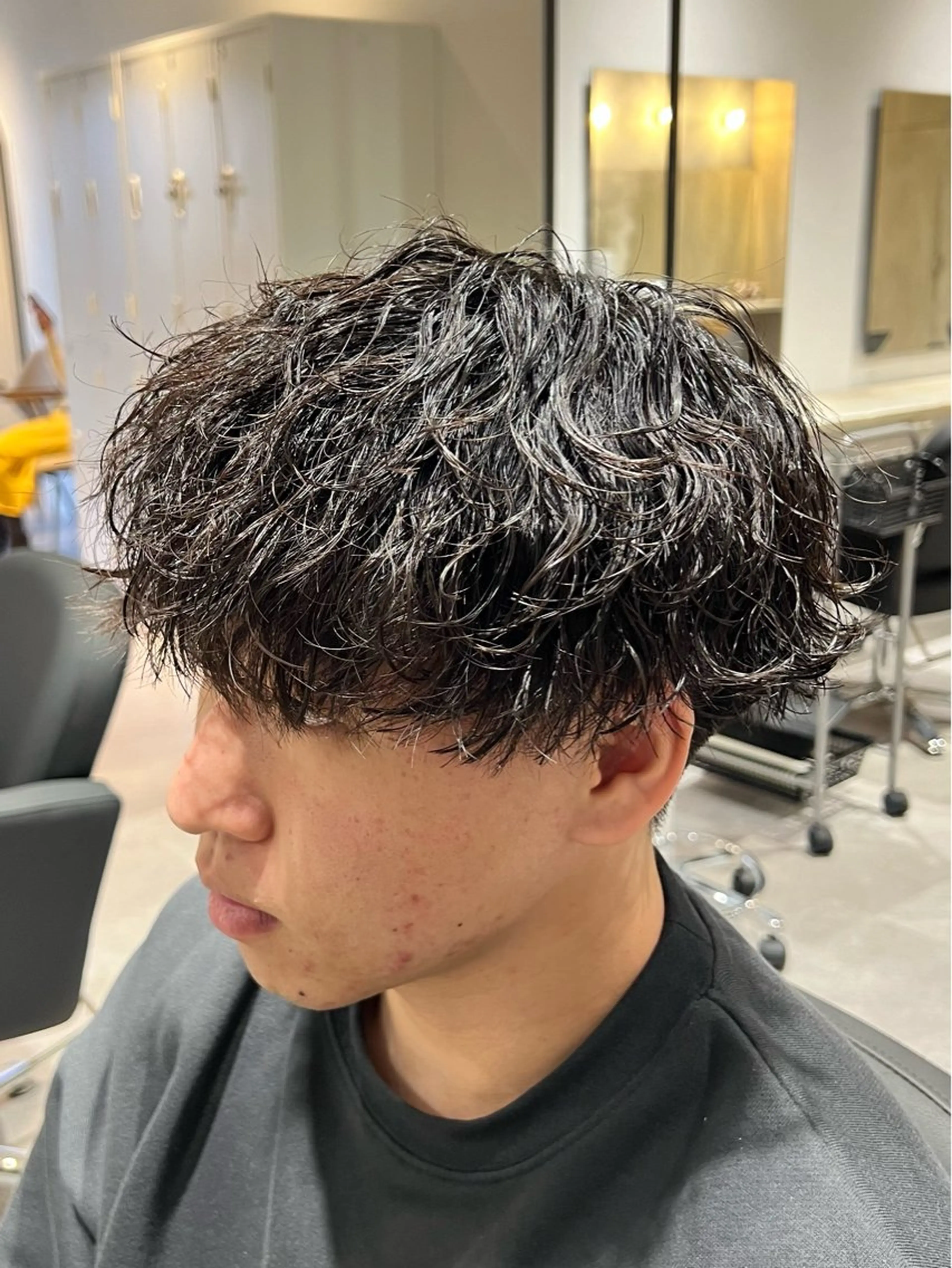 ミディアム パーマ メンズ 【パーマ満足度No. 1🥇】宮脇 大樹のヘアスタイル