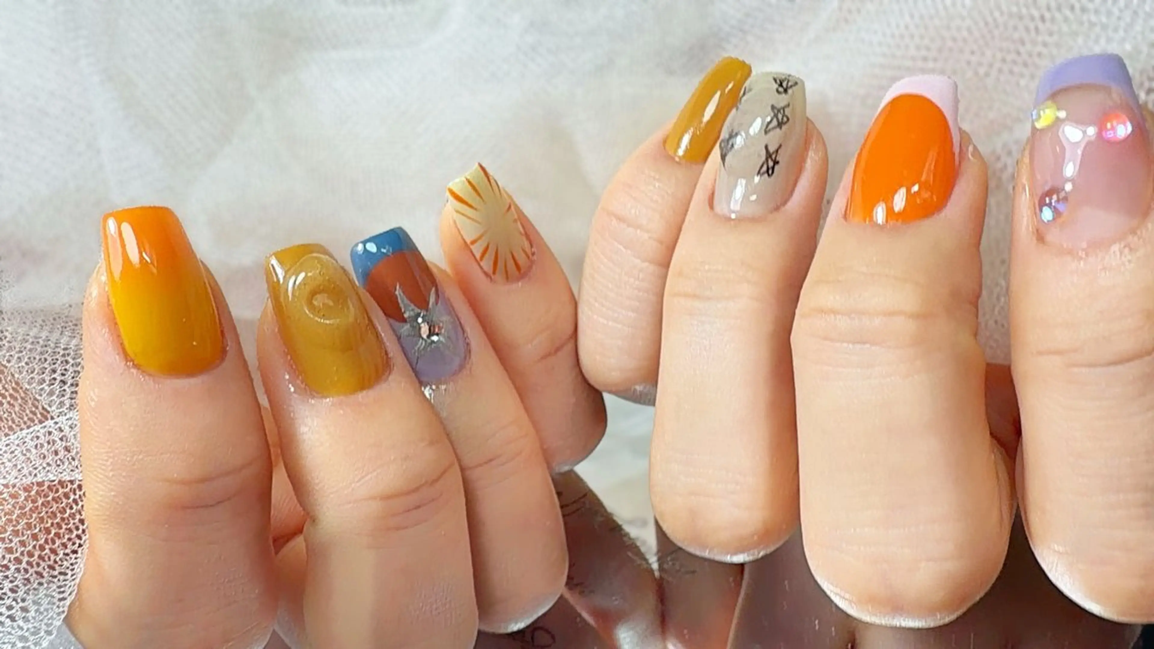 ネイル 持ち込み ワンホンネイル ハンドネイル Ayumi nails川崎店のネイルデザイン