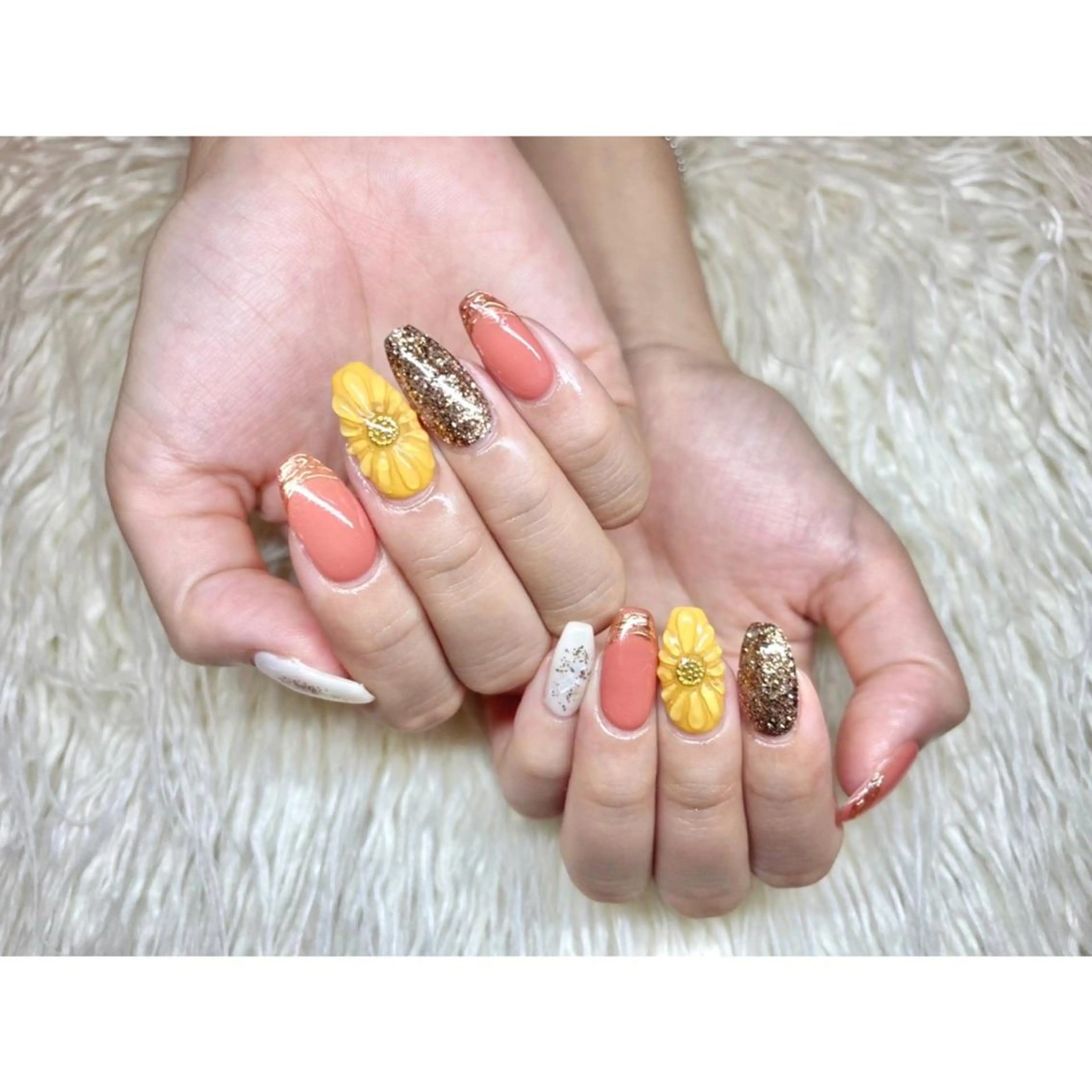 ネイル フラワーネイル ぷっくりネイル Nail salon LuaRのネイルデザイン