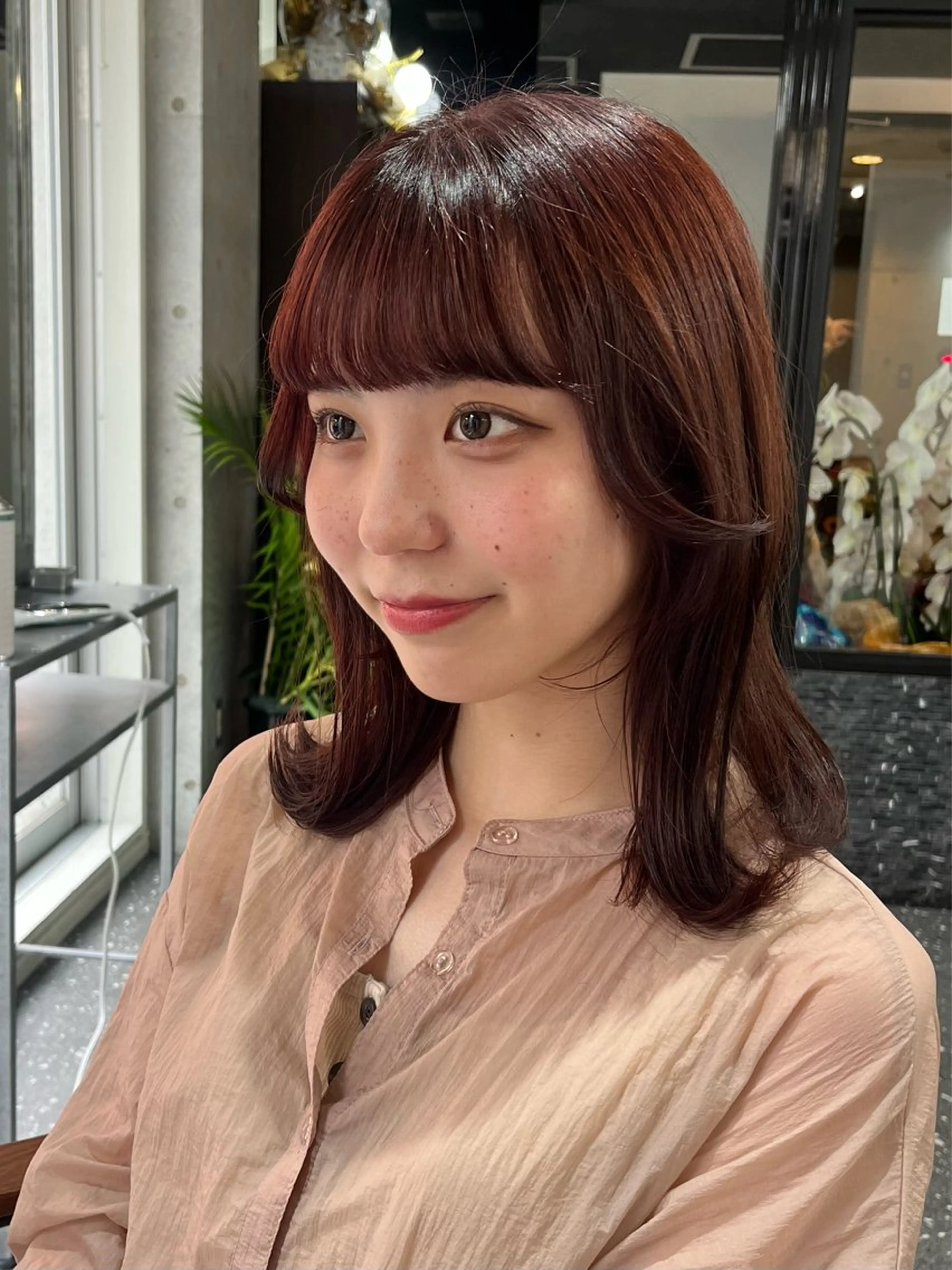 ミディアム カラー カット ヘアカラー 【公式】髪質改善 Oto.吉祥寺のヘアスタイル