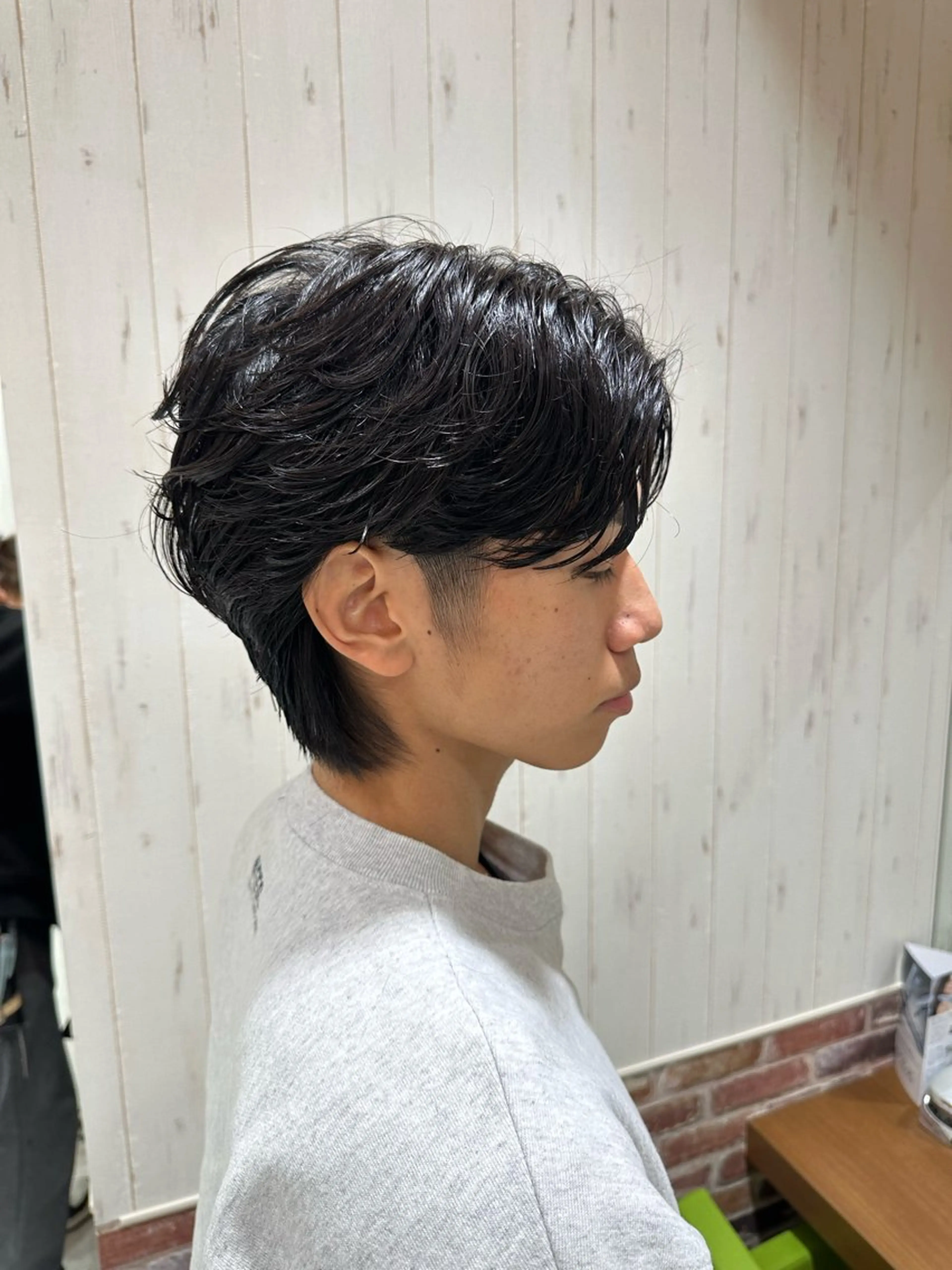 パーマ メンズ ダウンパーマ メンズ韓国風 マッシュ メンズパーマ ツイストスパイラルパーマ パーマ 中嶋 紘夢のヘアスタイル
