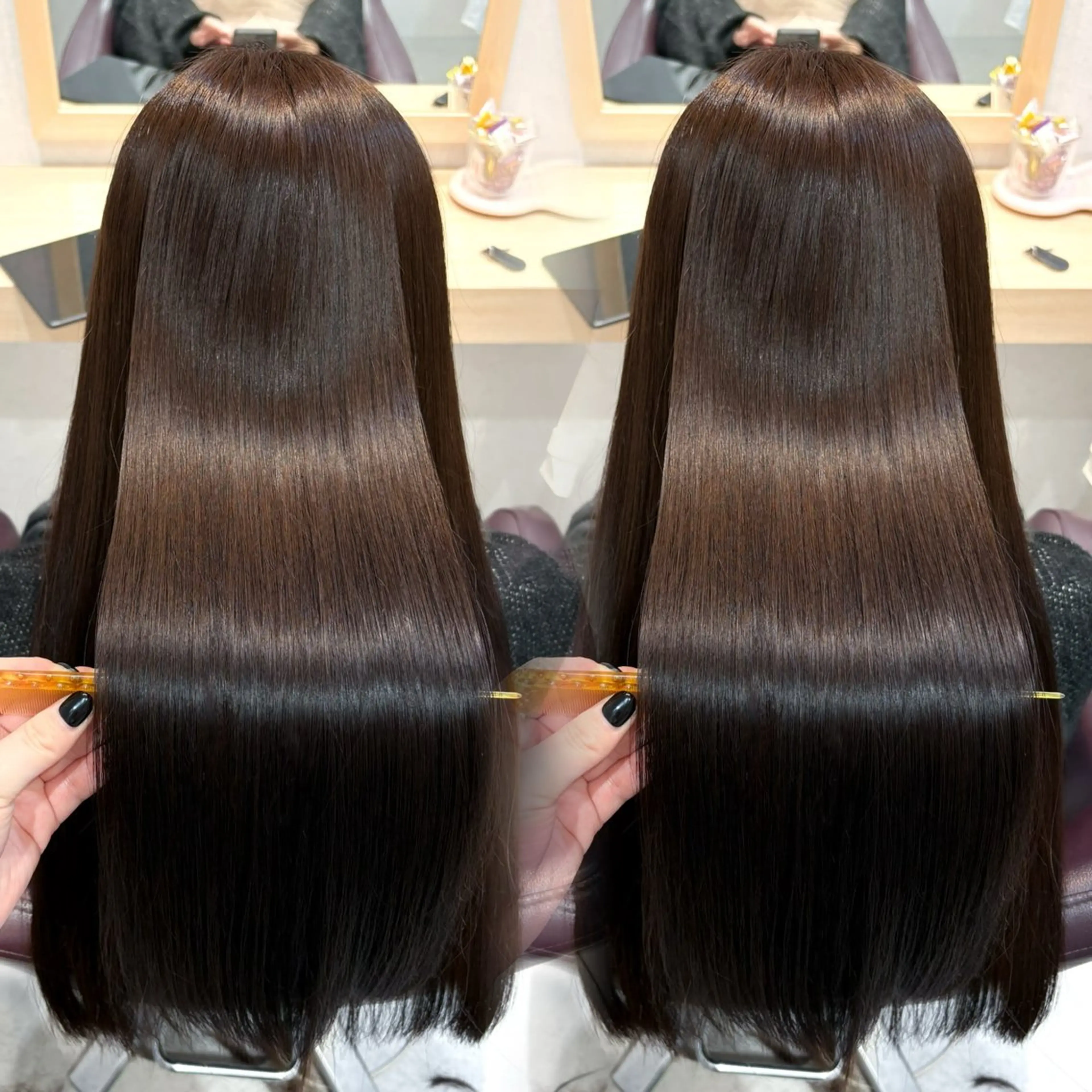 ロング カラー カット ヘアカラー 透明感/チョコカラー 💍TAMA💍のヘアスタイル