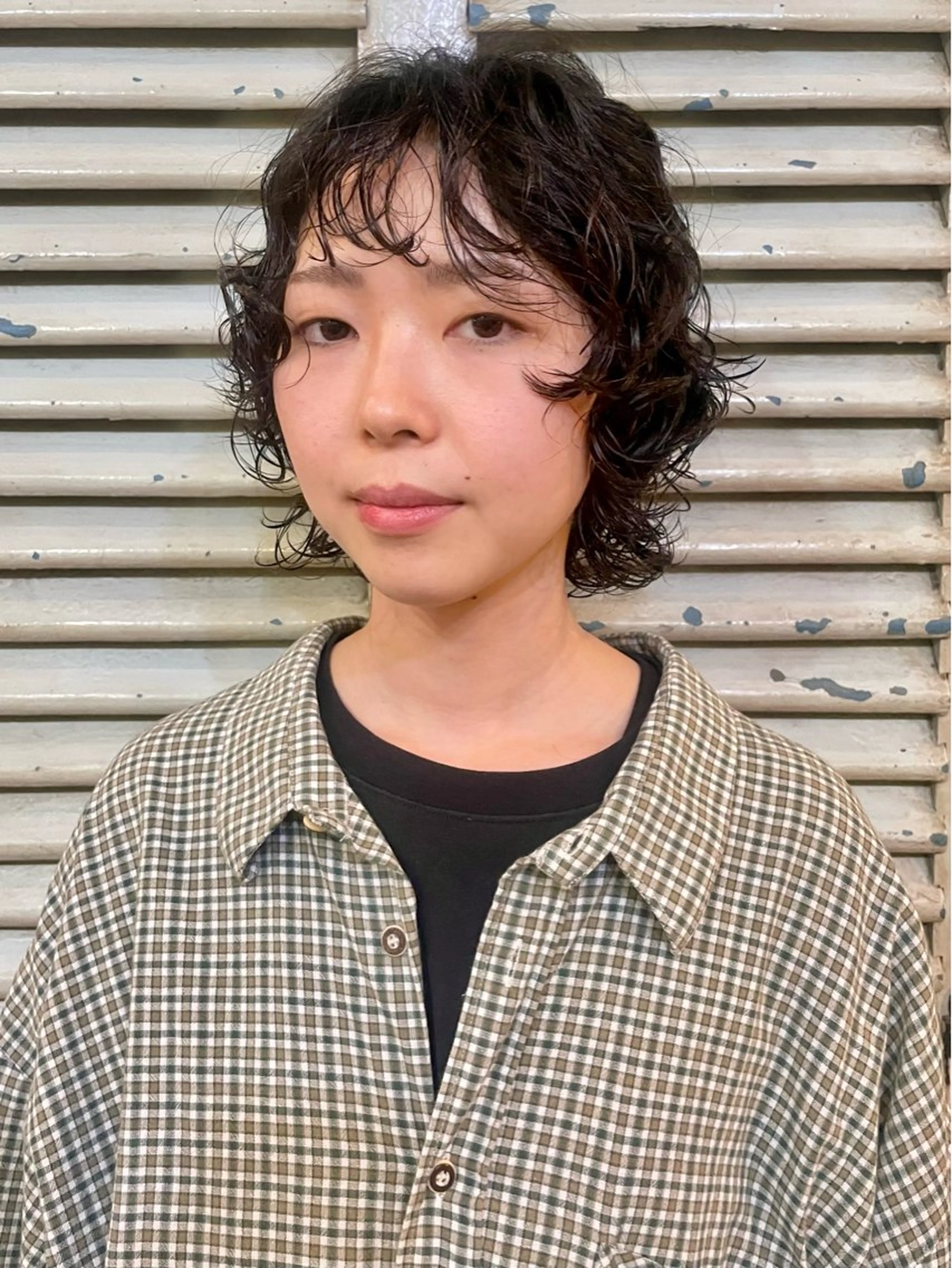 ショート パーマ ウルフカット sourire  西大分所属・Sourire西大分 ☘️いけだ　あおいのヘアスタイル