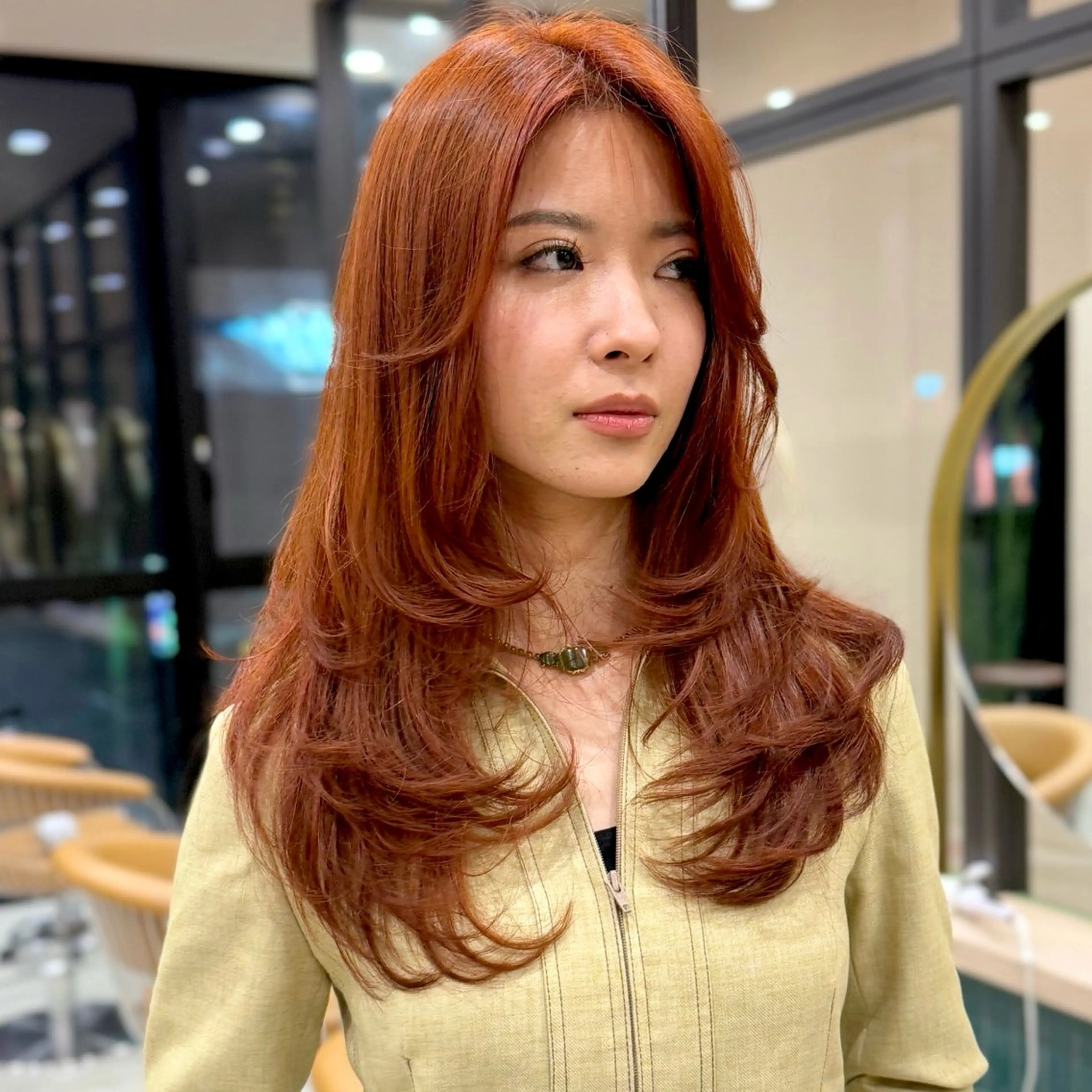 ロング レイヤーカット ロング カット ヘアカラー Saki 🍋透明感 カラー/レイヤーのヘアスタイル