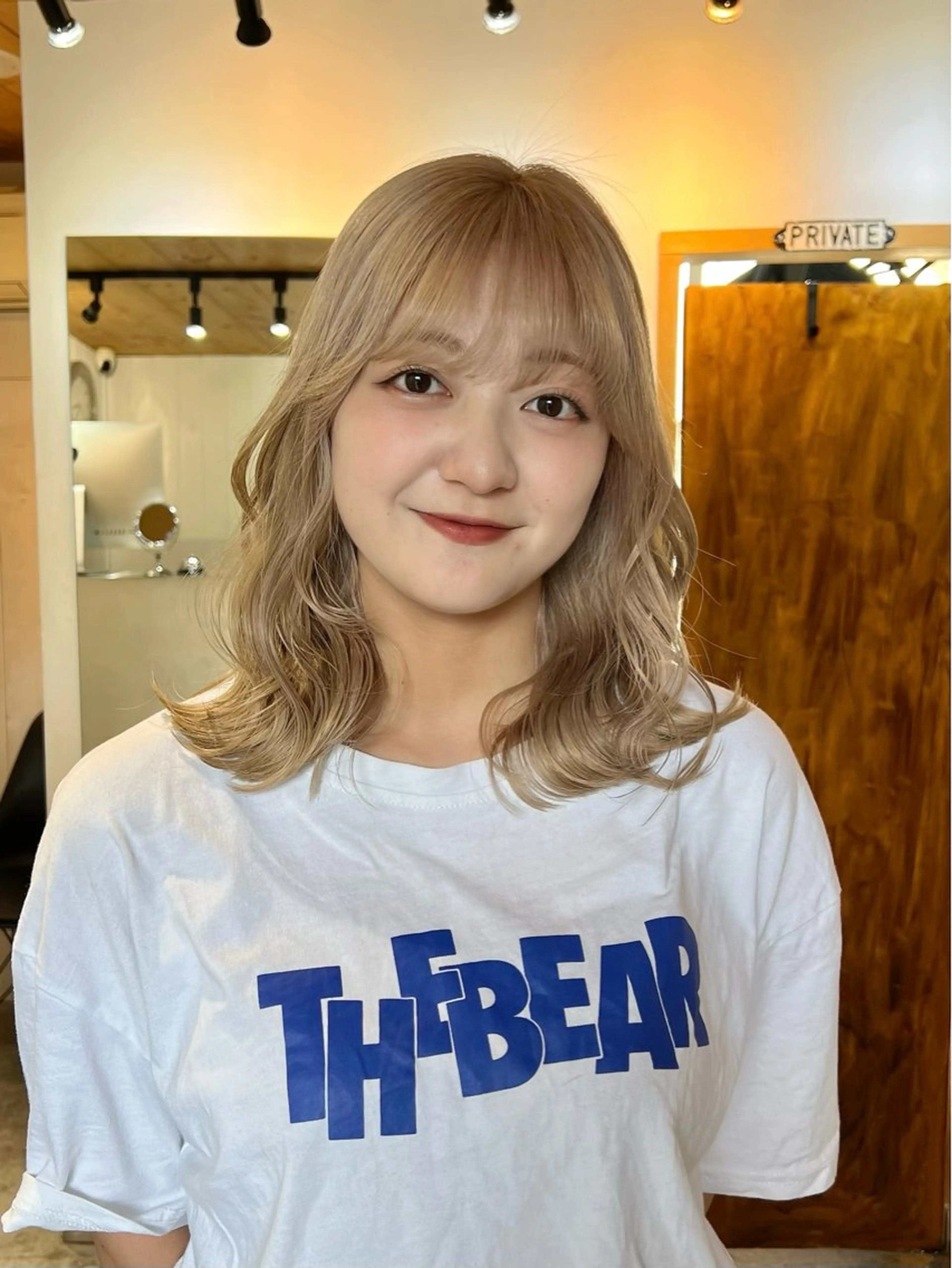 セミロング ヘアカラー 暖色カラー/レイヤー カット☁️MEI☁️のヘアスタイル