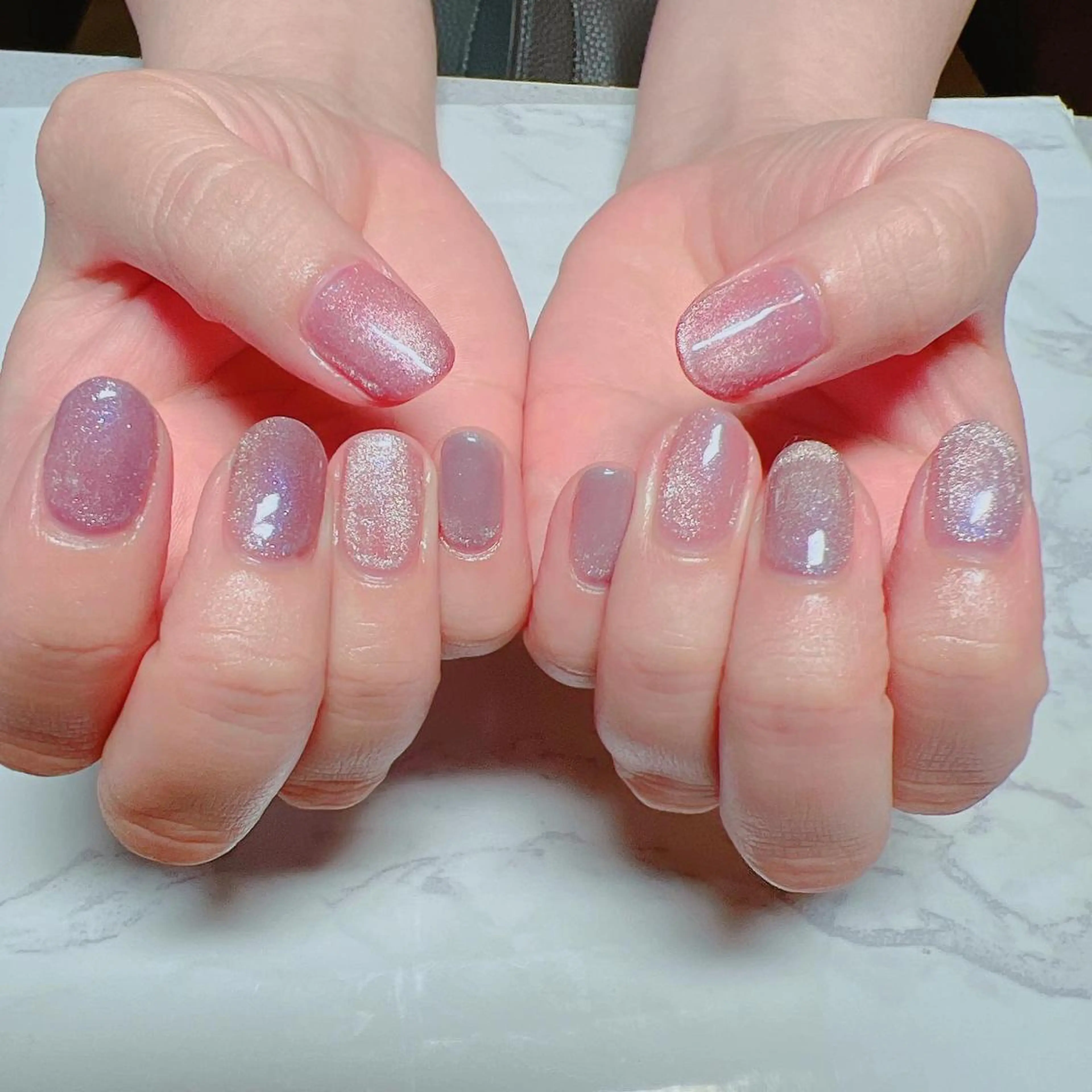 ネイル 卒業式 氷ネイル・うるうるネイル キラキラネイル マグネットネイル シンプルネイル ハンドネイル たきぐち みちこのネイルデザイン