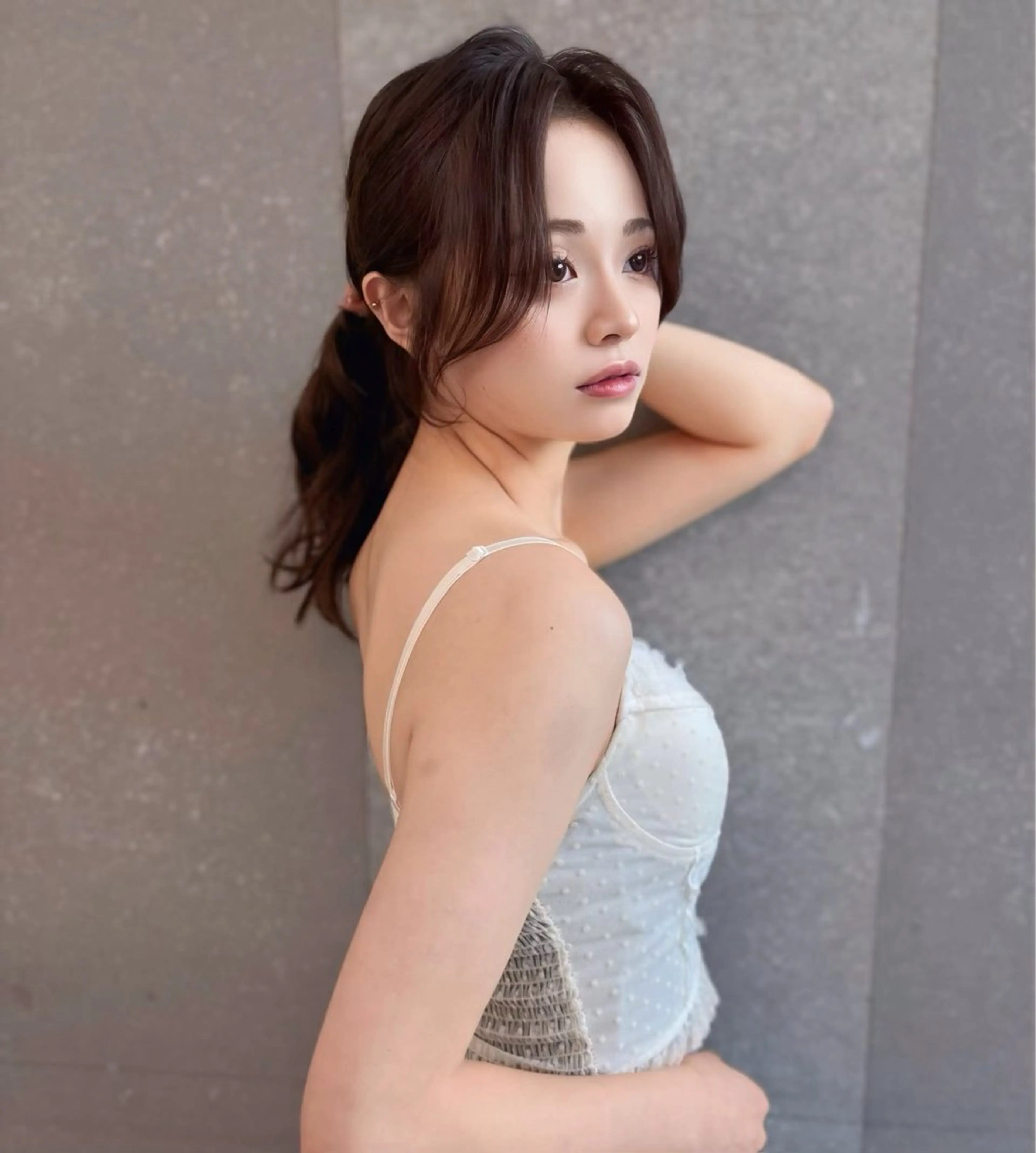 ミディアム カラー ヘアアレンジ ベージュカラー ブリーチ 透明感カラー ブリーチなしカラー 髪質改善 【博多髪質改善】 吉村 清志のヘアスタイル