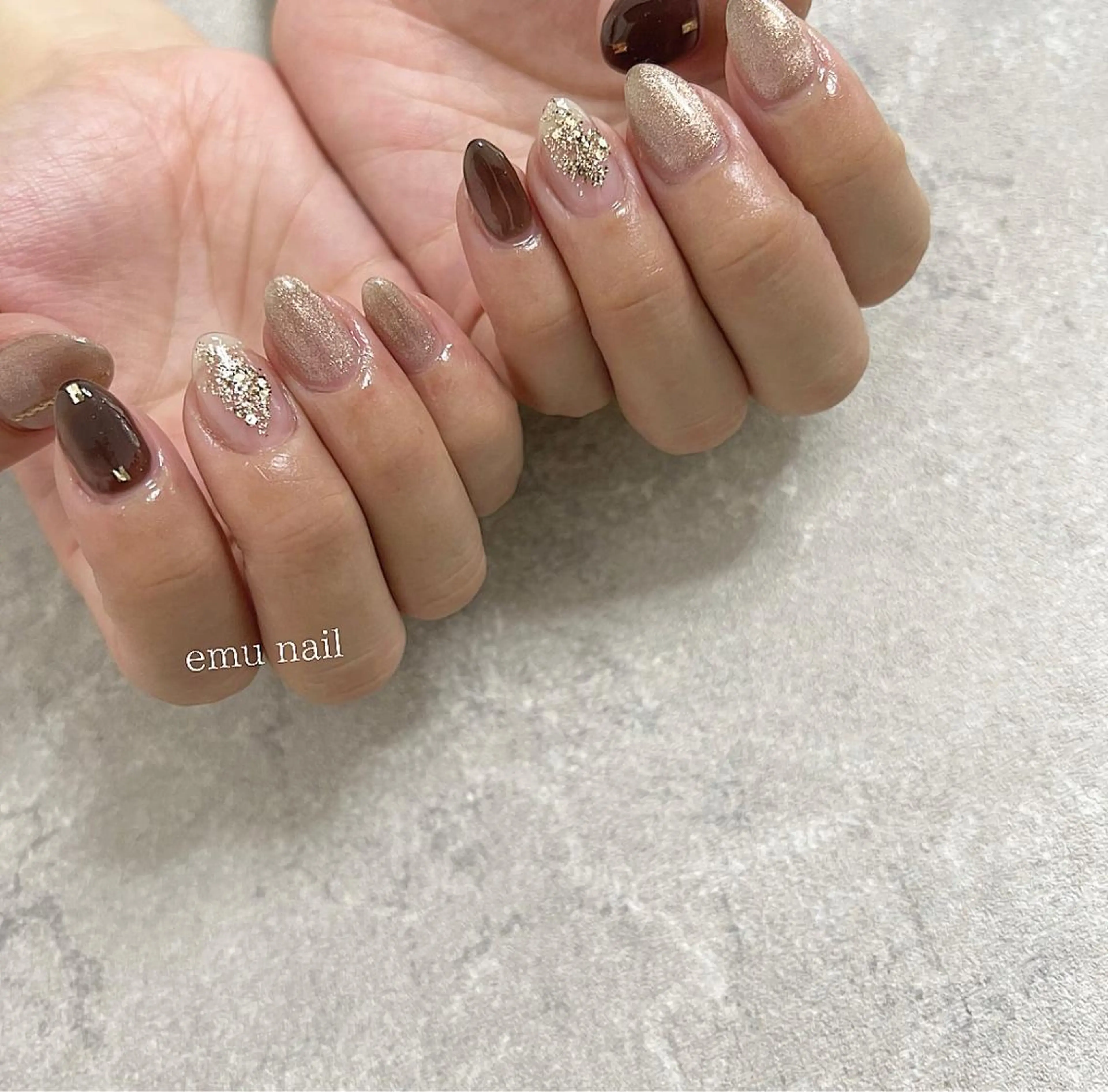 ネイル ニュアンスネイル オフィスネイル emu nailのネイルデザイン