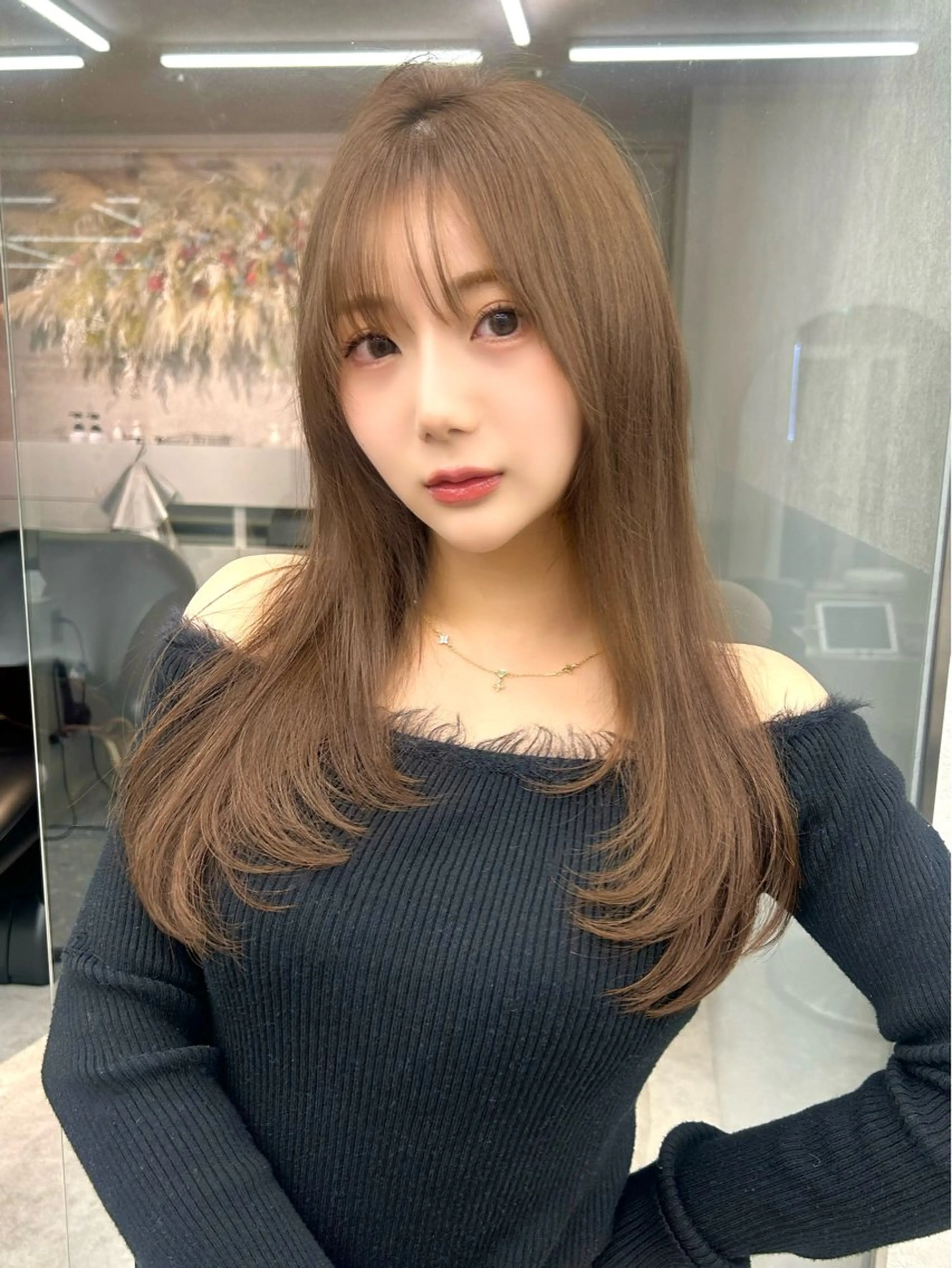 セミロング カラー ヘアアレンジ ヘアカラー トリートメント fumika🎀 ベージュのヘアスタイル