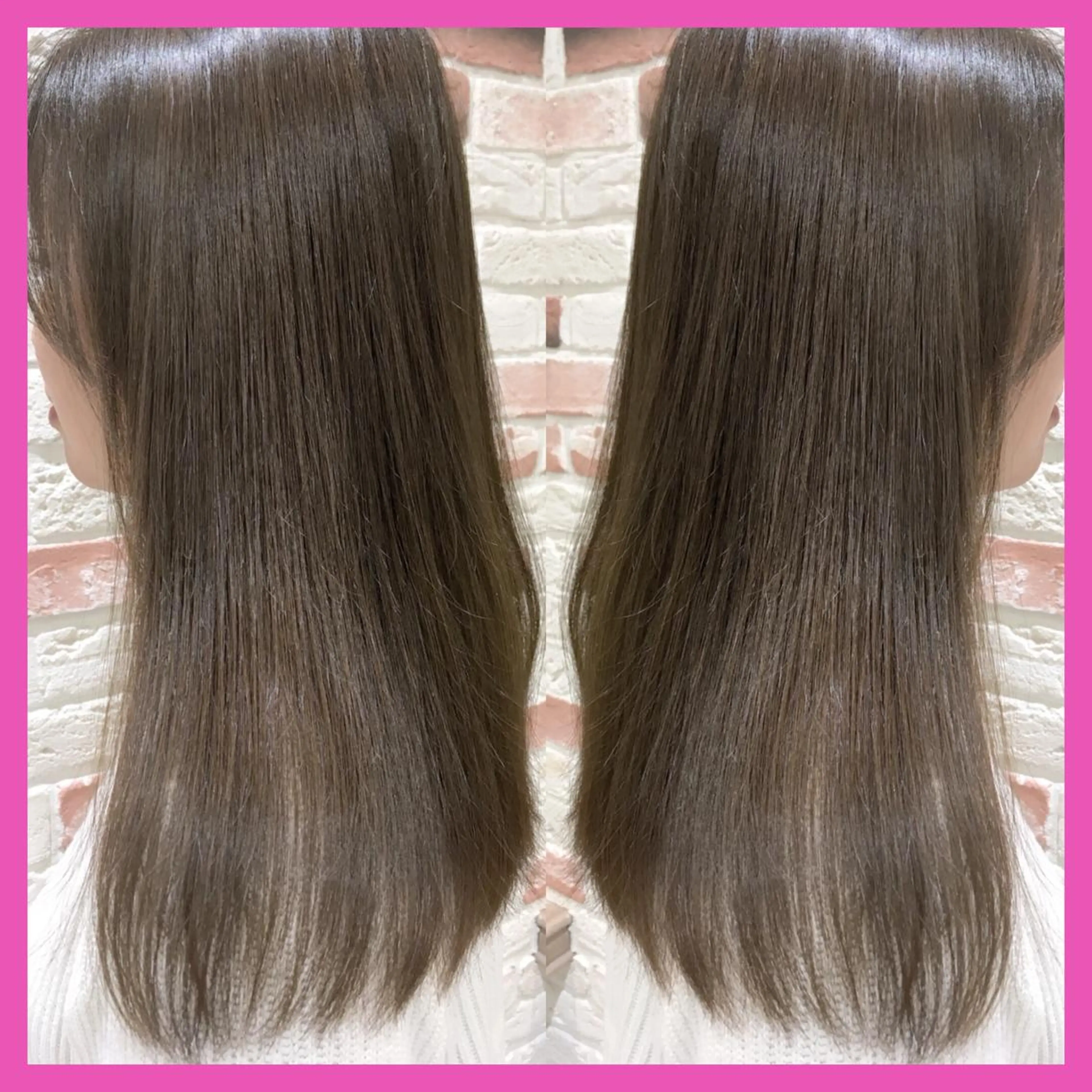 セミロング カラー ブリーチ 透明感カラー グレージュ イルミナカラー ブリーチなしカラー 推しヘア🎀 NATSUNEのヘアスタイル