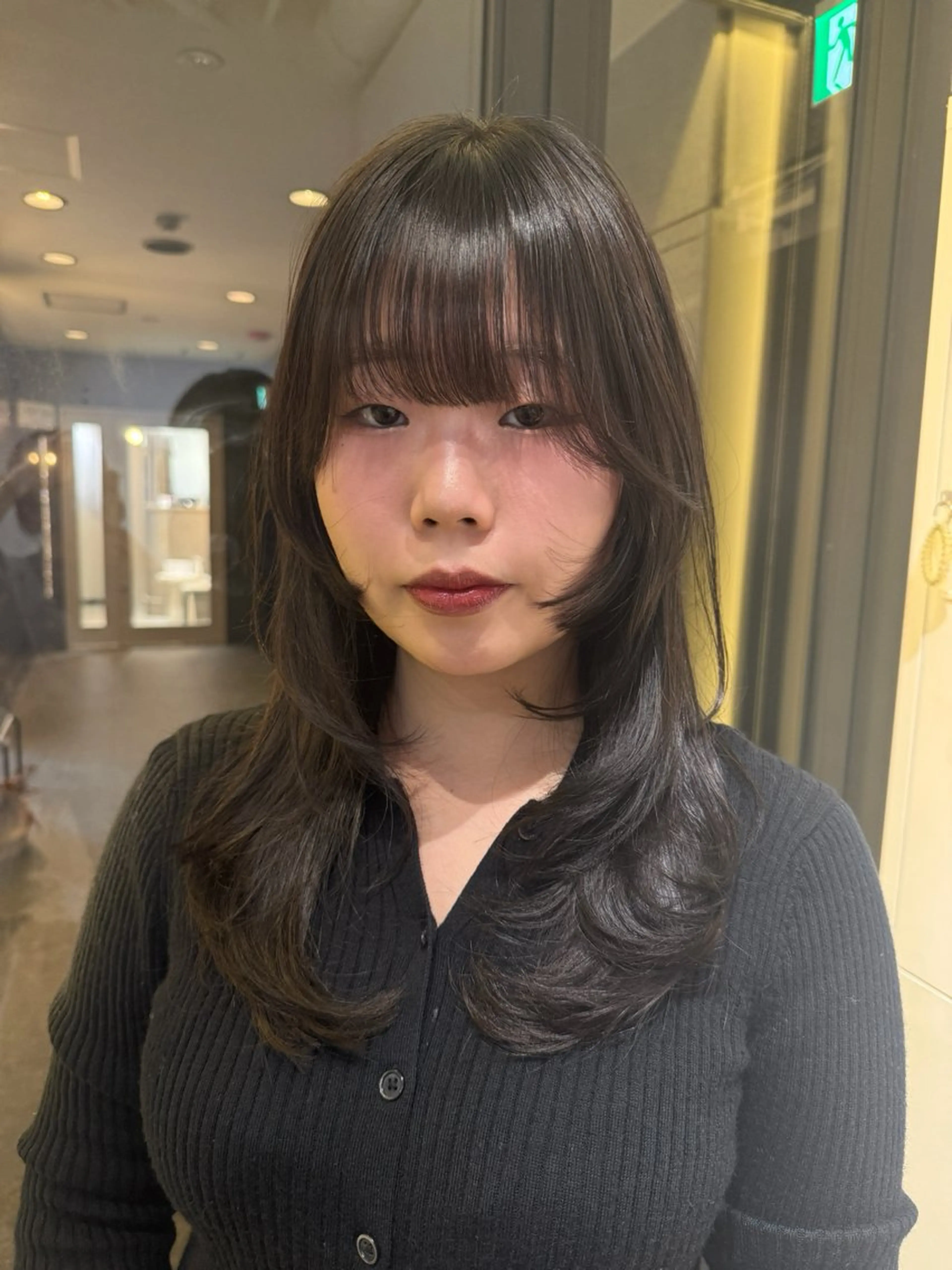 ロング ヘアアレンジ ロングレイヤー ハッシュカット レイヤーカット ロング カット ヘアカラー トリートメント feery所属・キダ ユウナのヘアスタイル