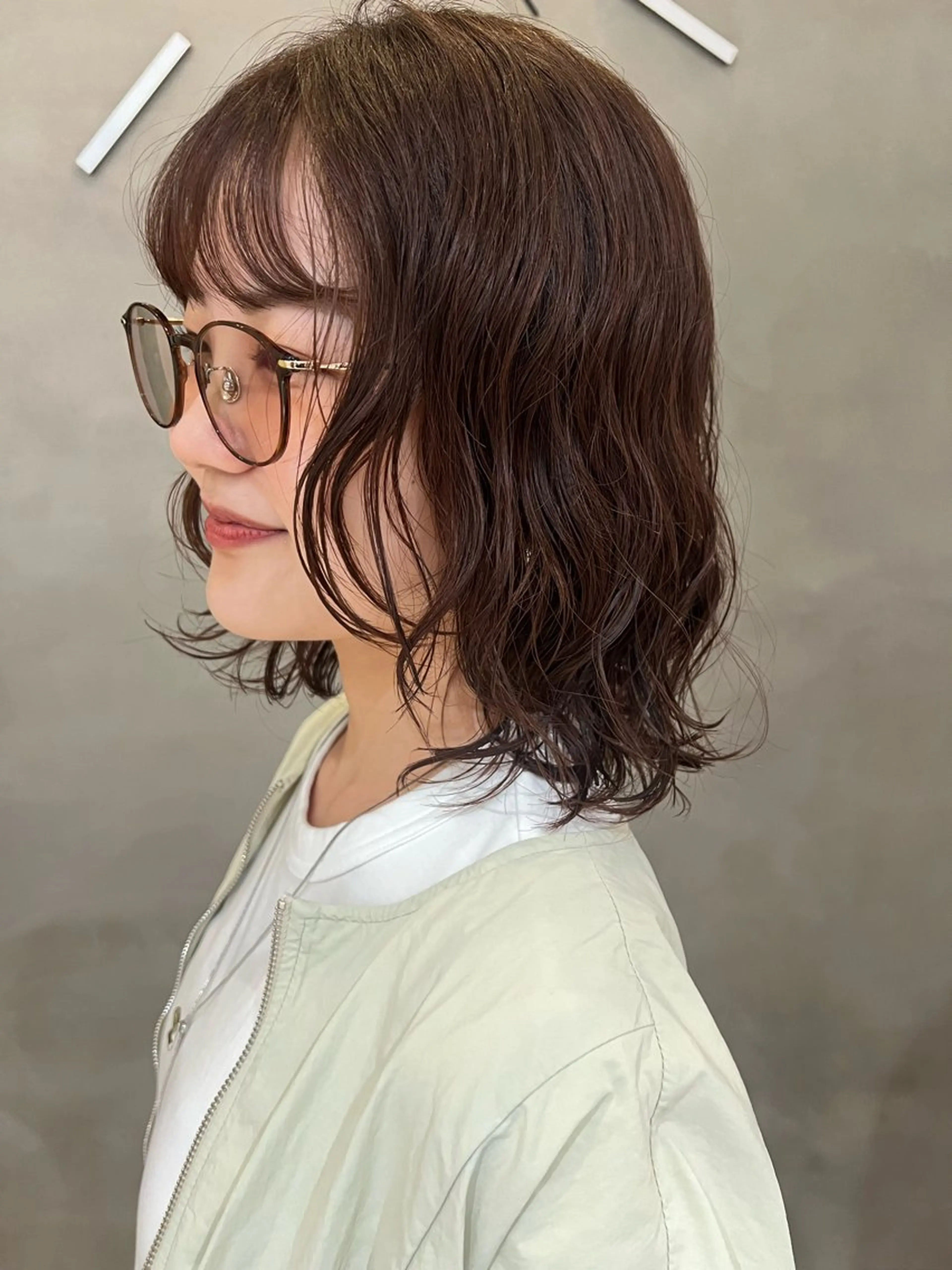 ミディアム パーマ カット パーマ ボブ指名No.1/ ボブパーマ/ユキのヘアスタイル