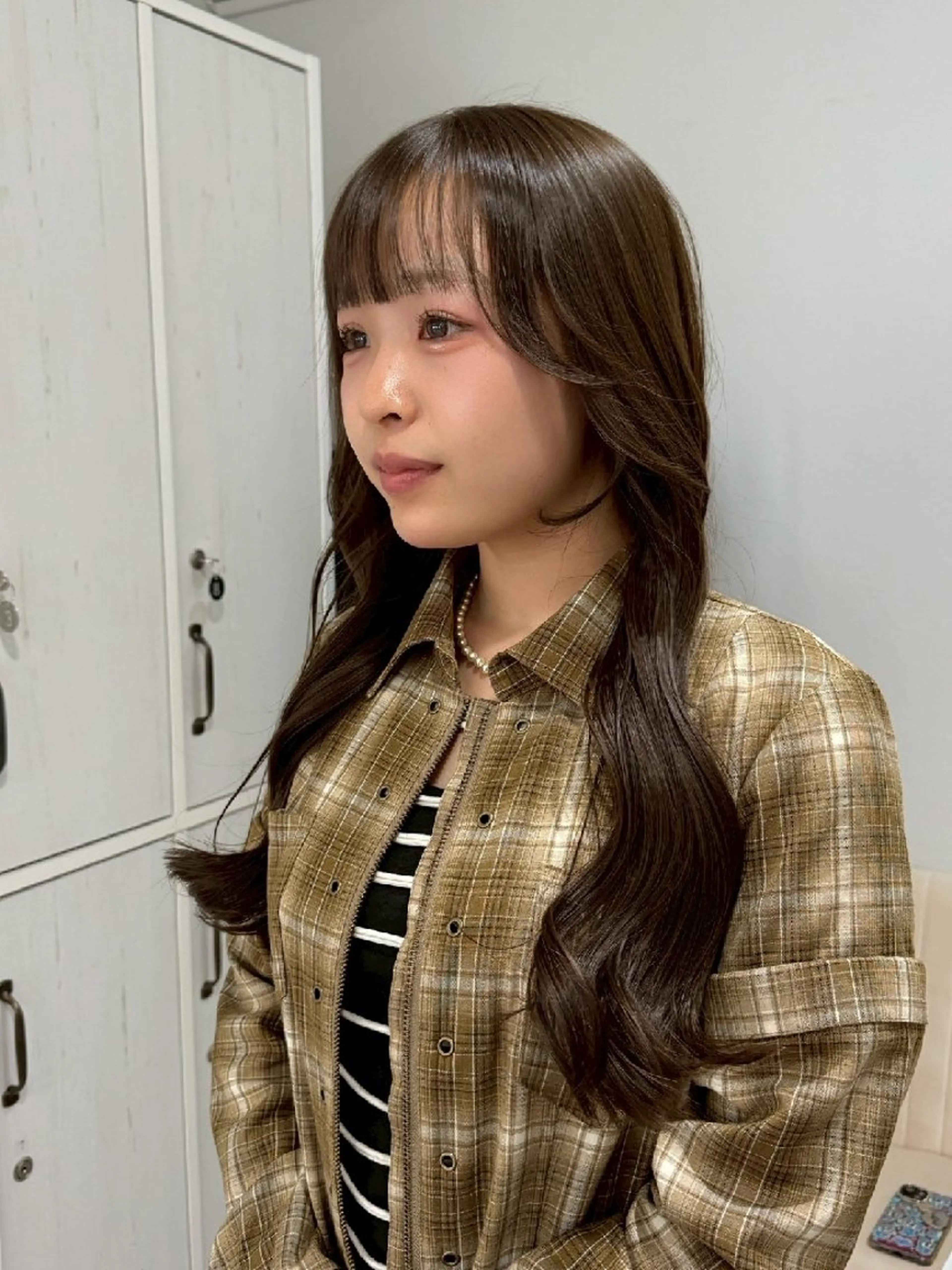 ロング カラー ヘアカラー トリートメント piLLon 心斎橋のヘアスタイル