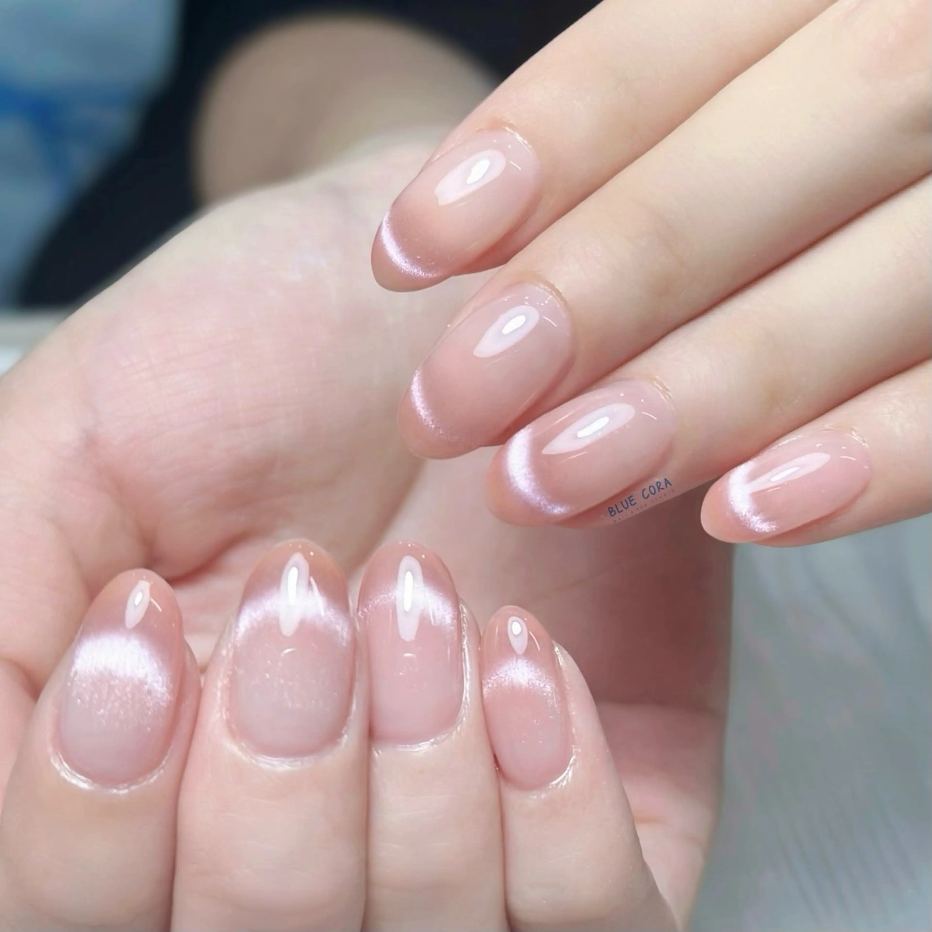 ネイル クリアネイル マグネットネイル ハンドネイル ハンドケア BLUE CORA所属・BLUE CORAのネイルデザイン