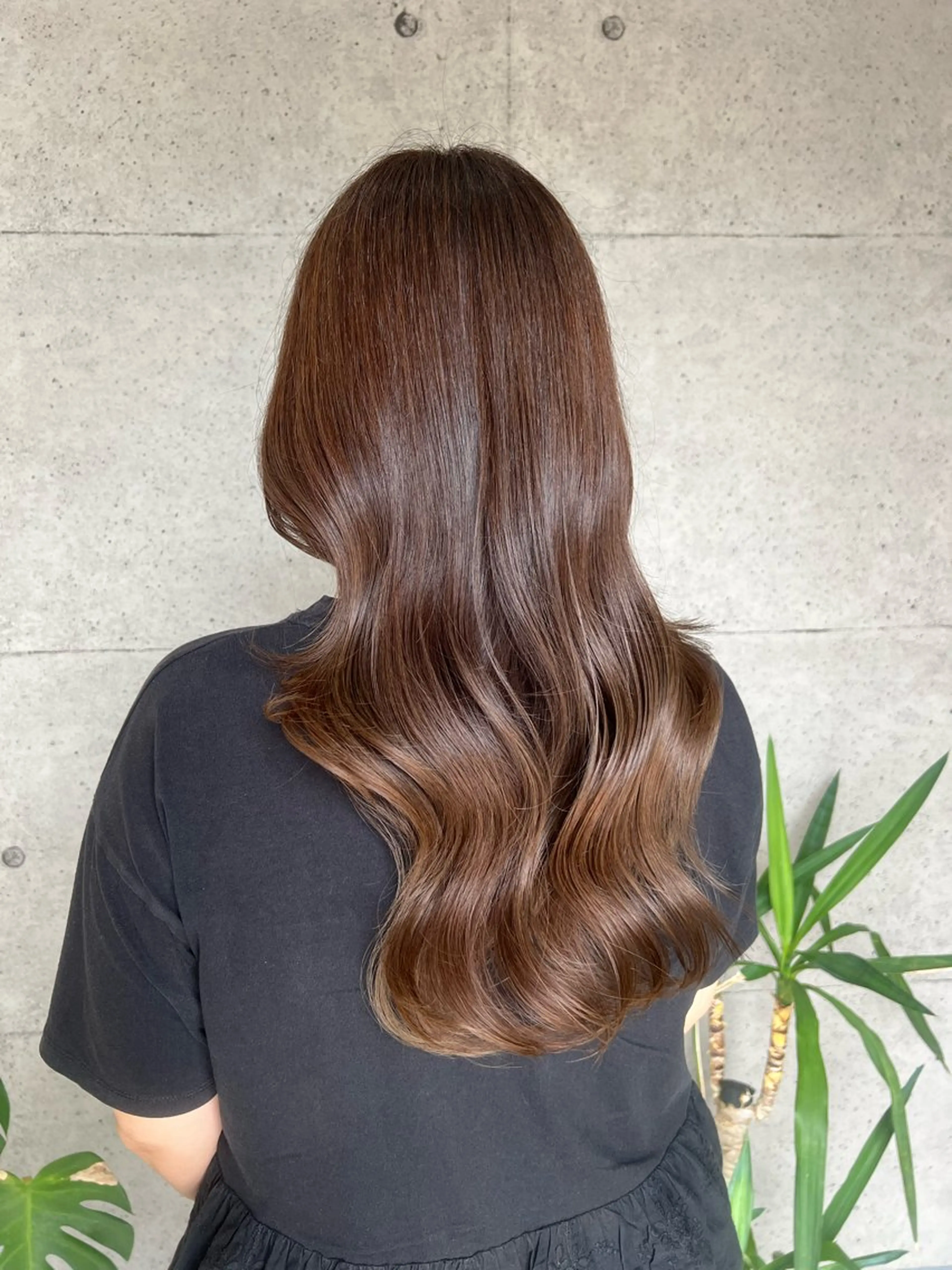 ロング カラー 顔周りカット 韓国風ヘア レイヤーカット カット ヘアカラー 廣瀬 愛のヘアスタイル