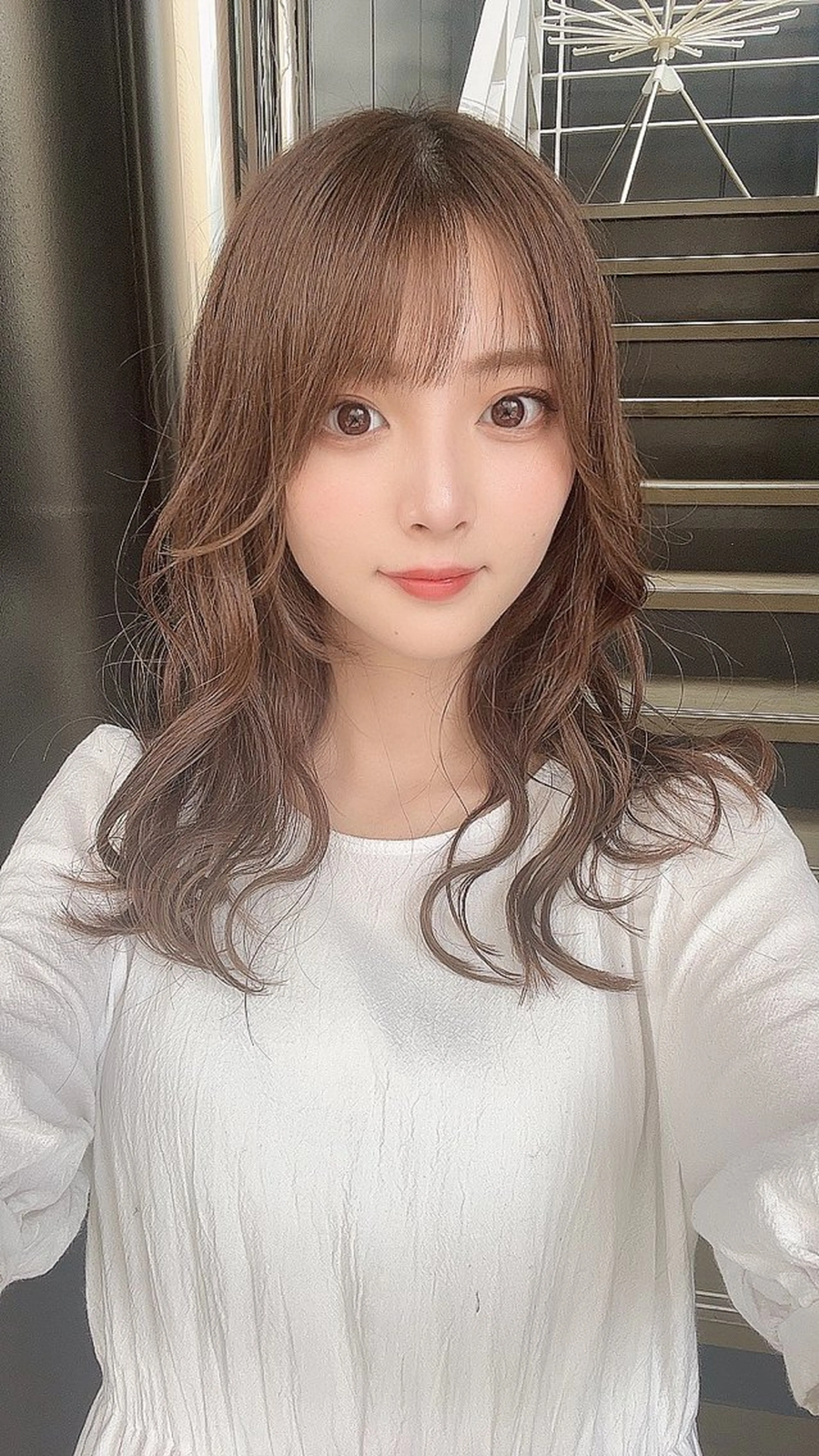 セミロング カット ヘアカラー 西新/siohair 似合わせ/石尾刻矢のヘアスタイル