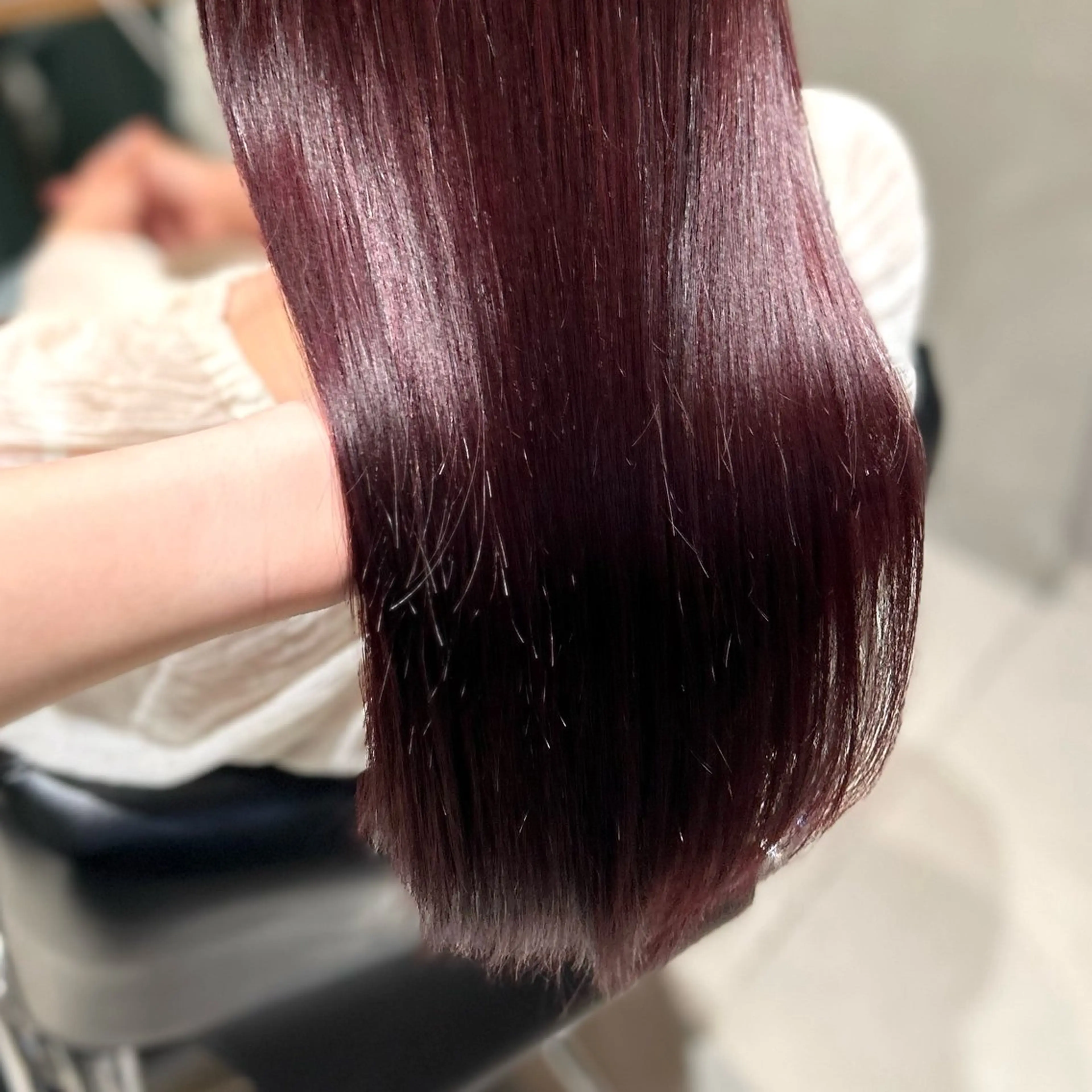 カラー ピンクカラー ヘアカラー ︎︎🌟韓国艶カラー ︎🌟璃奈 (リナ)のヘアスタイル