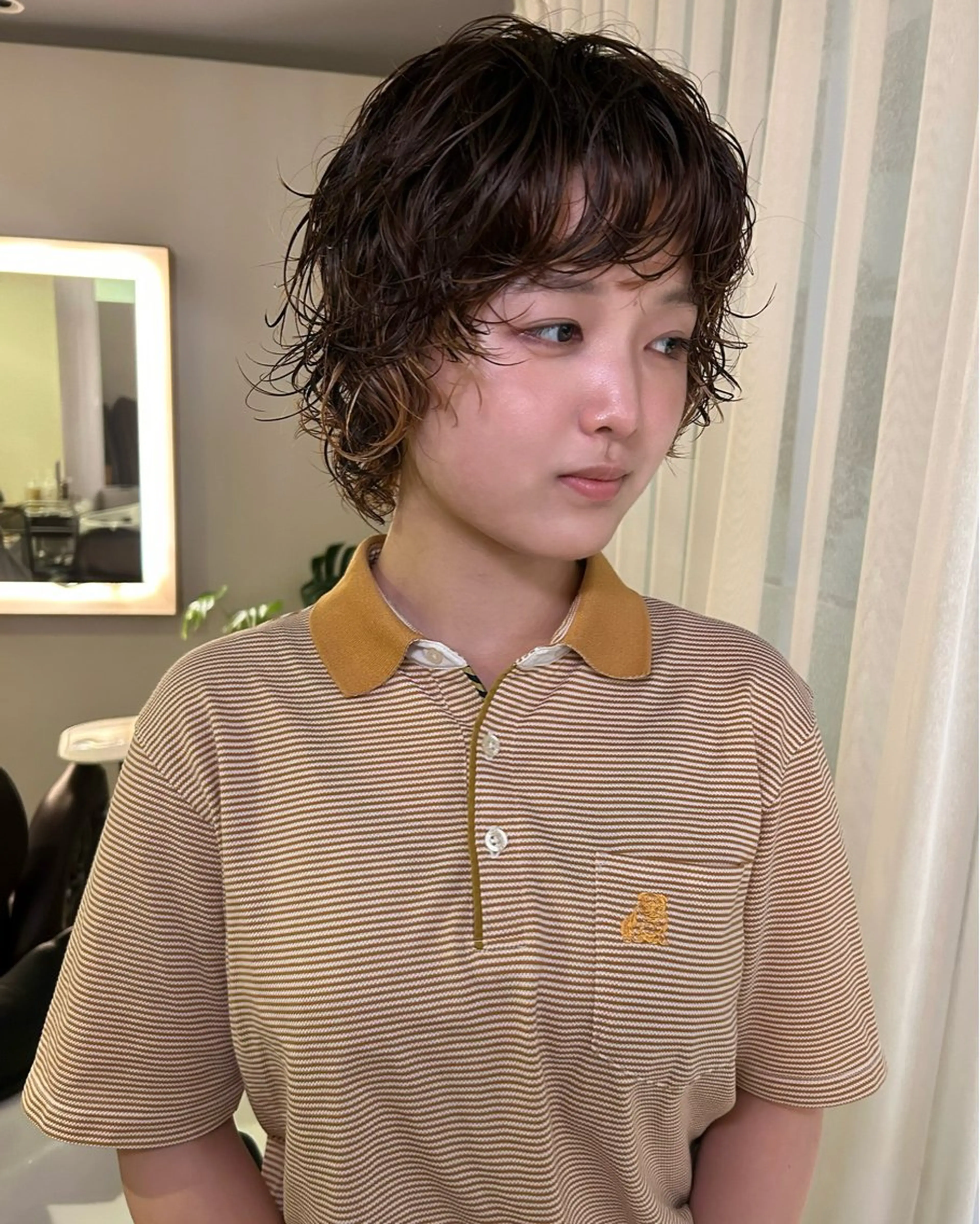 ショート パーマ ショートヘア tricca  ginza所属・ボブ・レイヤー ・パーマ【iri】のヘアスタイル