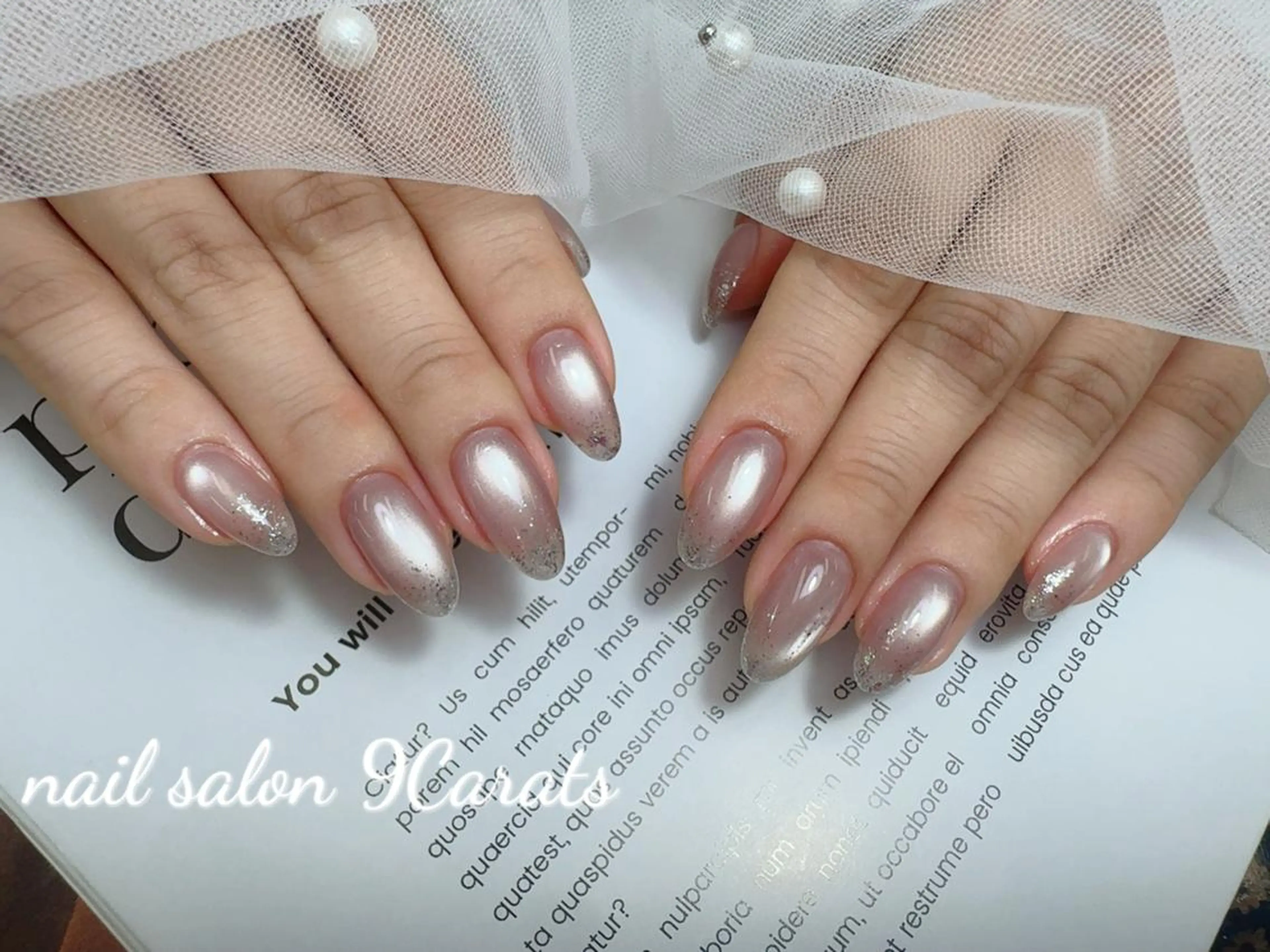 ネイル 💜ワンホンネイル ナインカラット💎のネイルデザイン