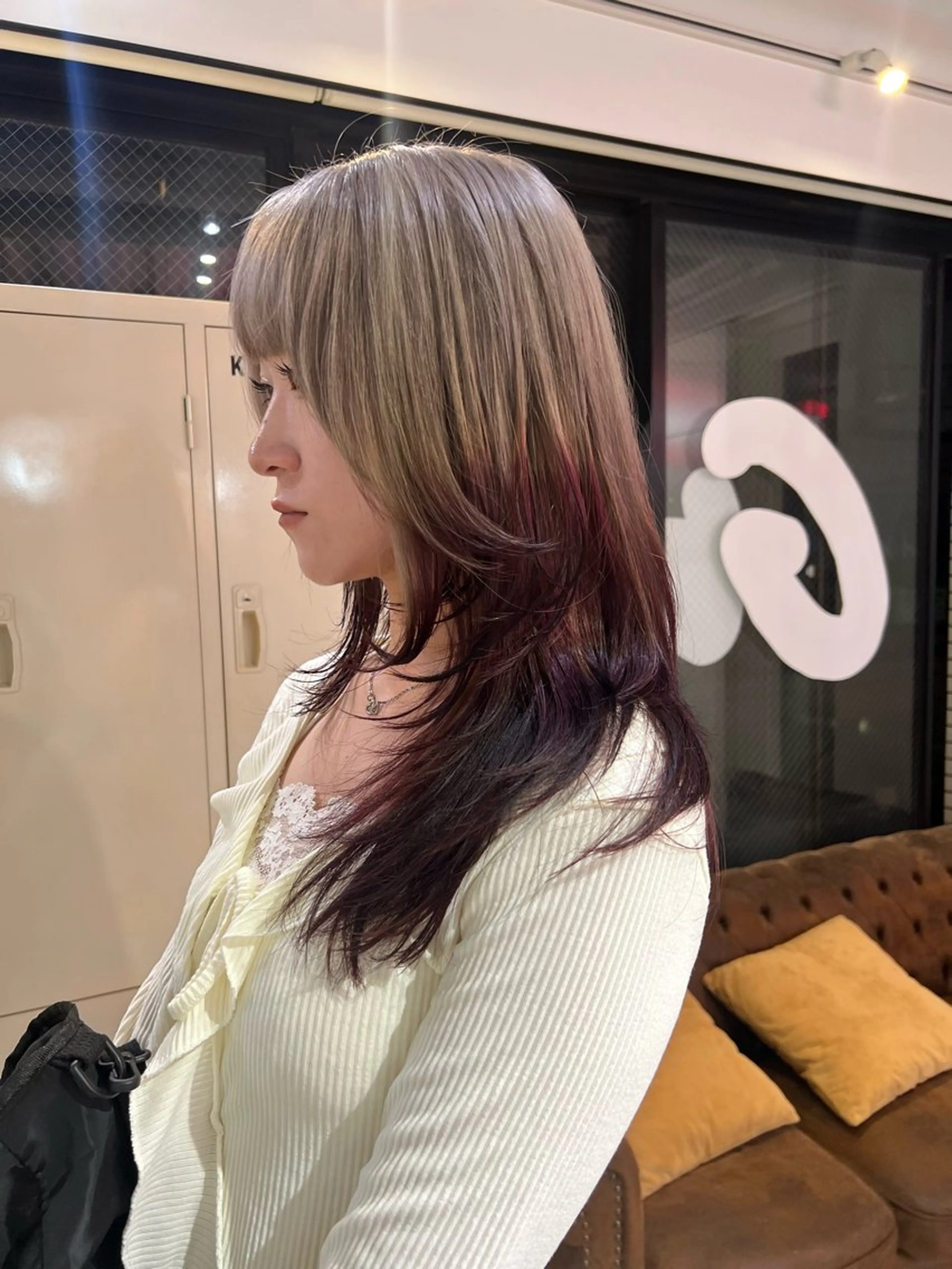 セミロング ヘアカラー トリートメント 💥ウルフカット デザインあんな💥のヘアスタイル