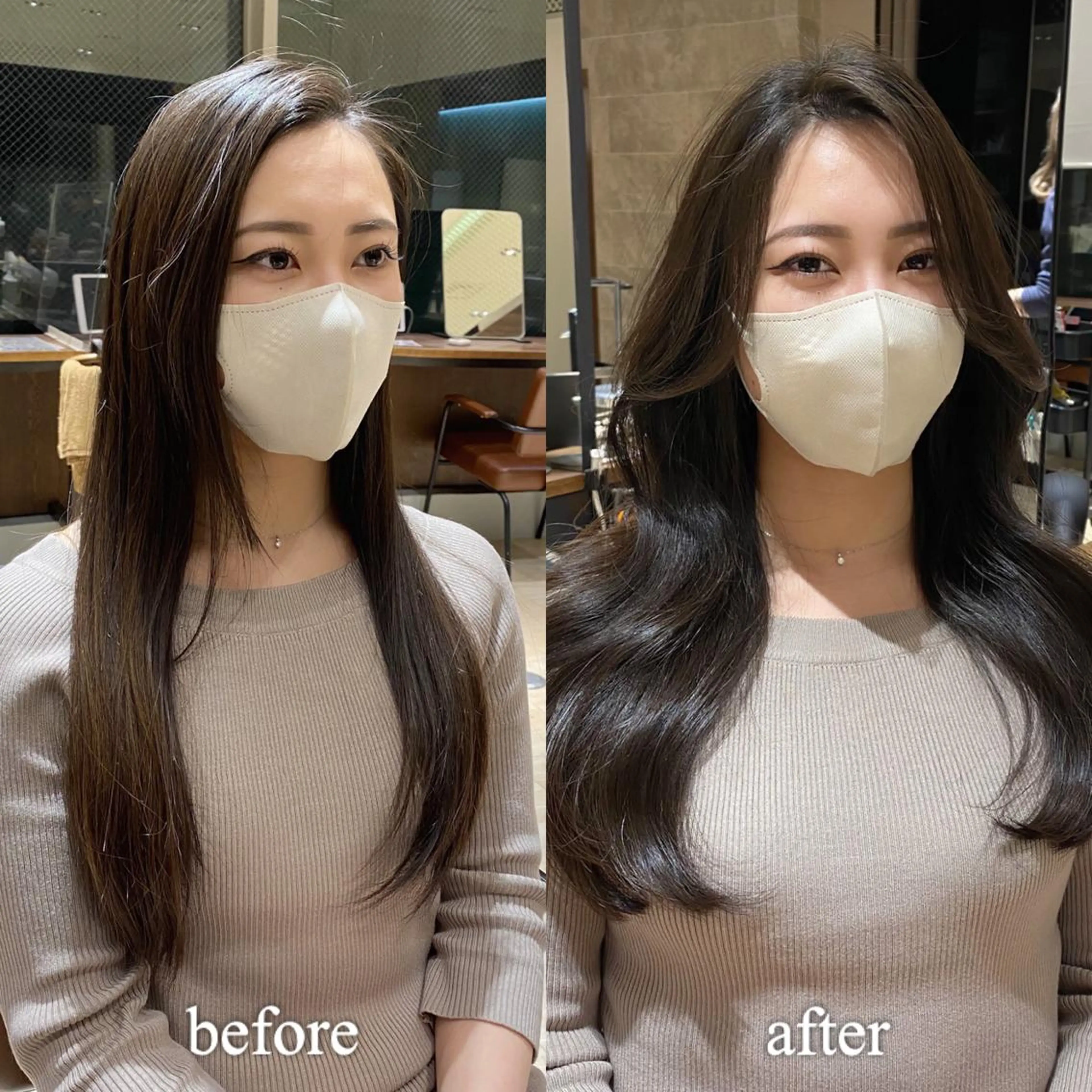 ロング カラー レイヤー/顔周り /透明感🩶高橋大のヘアスタイル