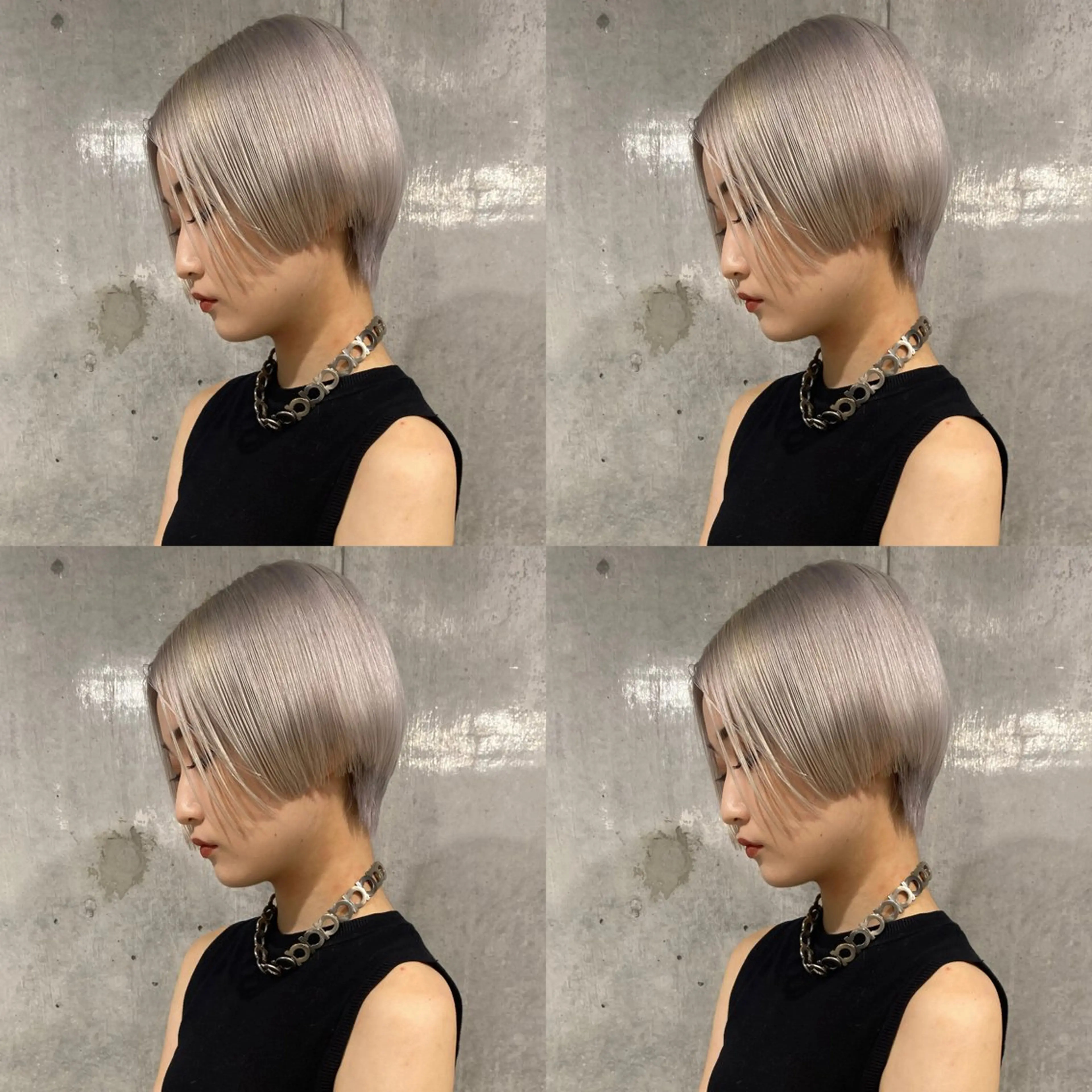 カラー ハイトーンカラー シルバー ホワイトシルバー 上元 大輝のヘアスタイル