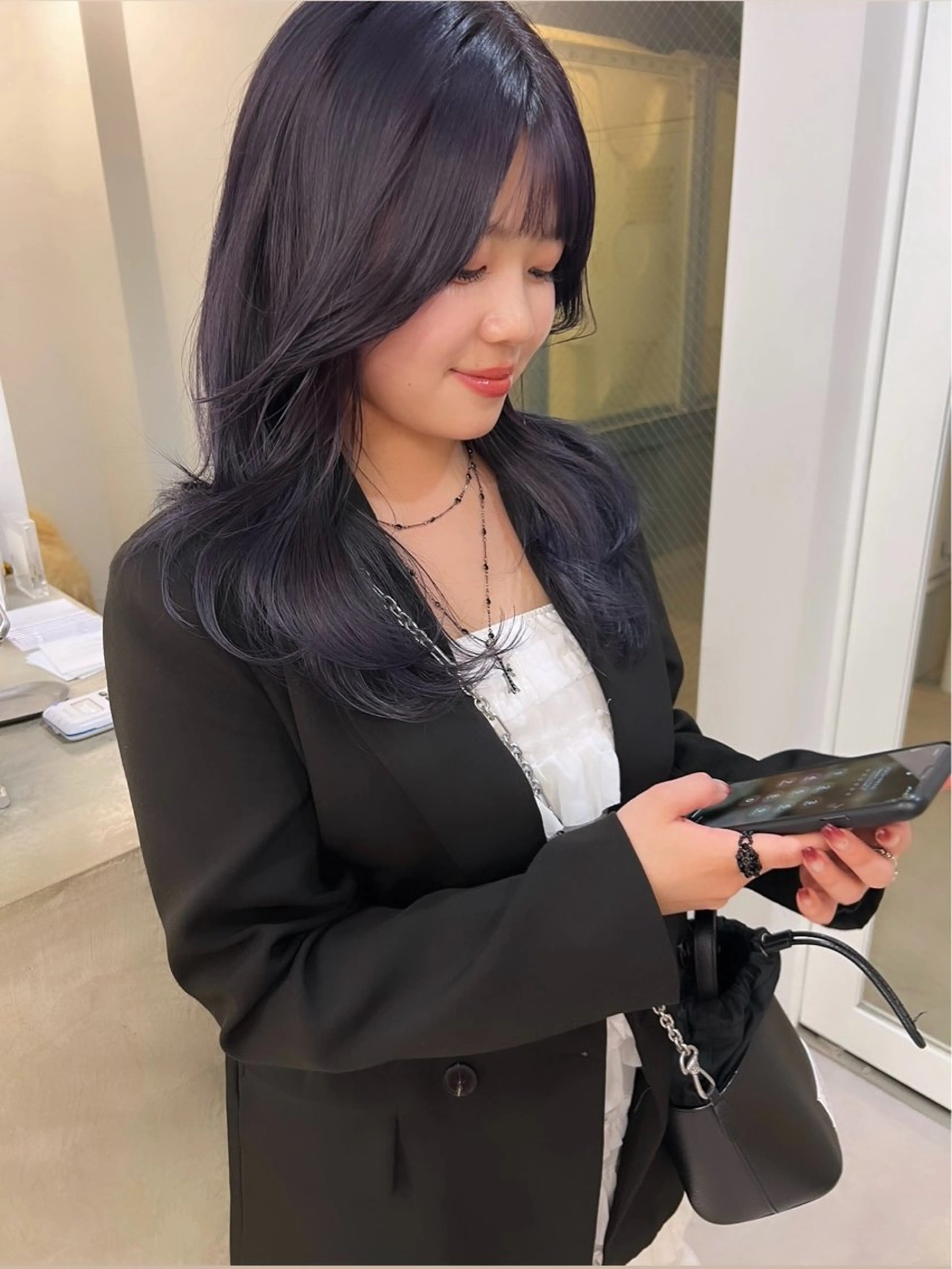 ロング ロングレイヤー レイヤーカット ロング 田中 叶太のヘアスタイル