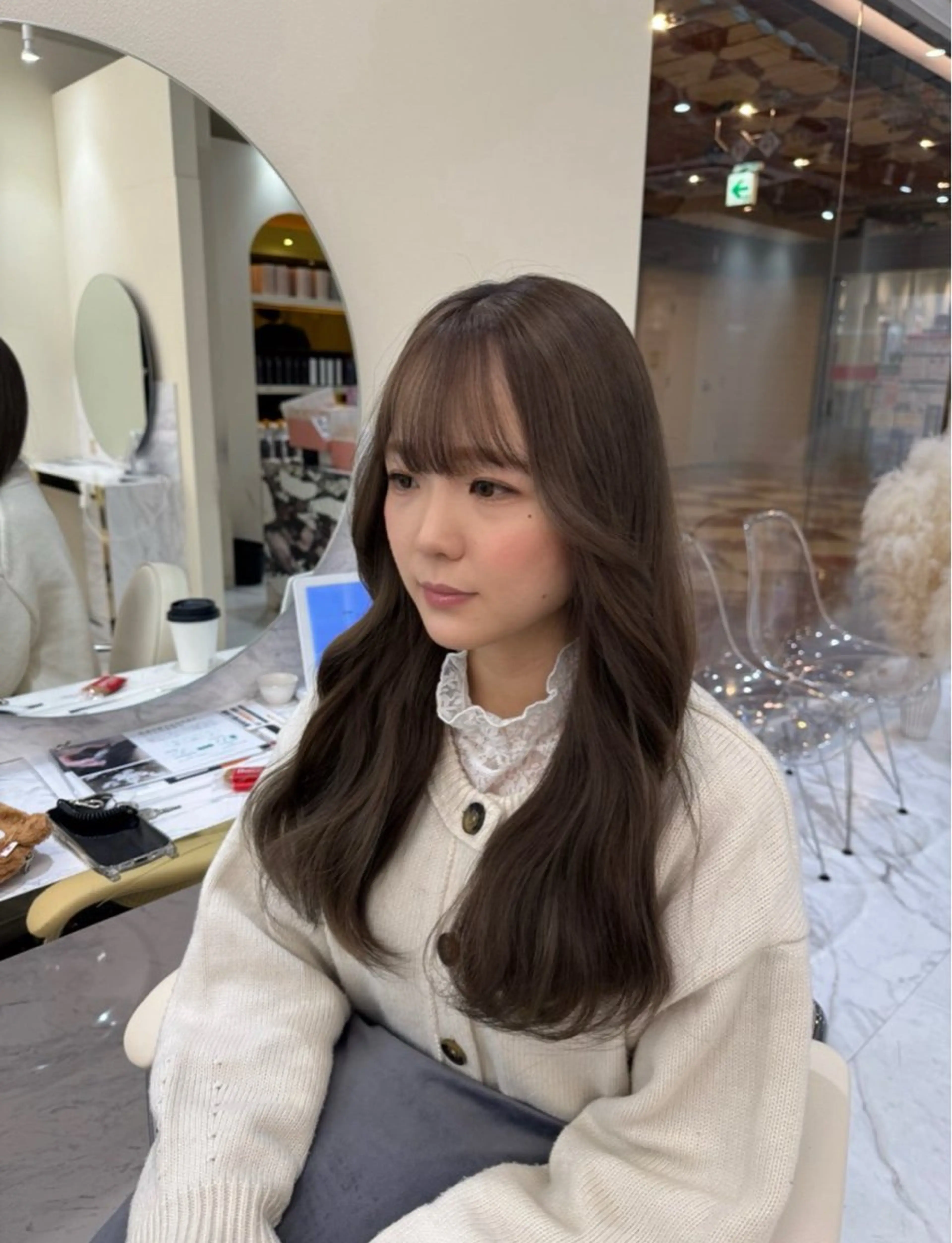 セミロング カラー ブラウンカラー ヘアカラー 髪質改善🫧 カラー特化/Hinaのヘアスタイル