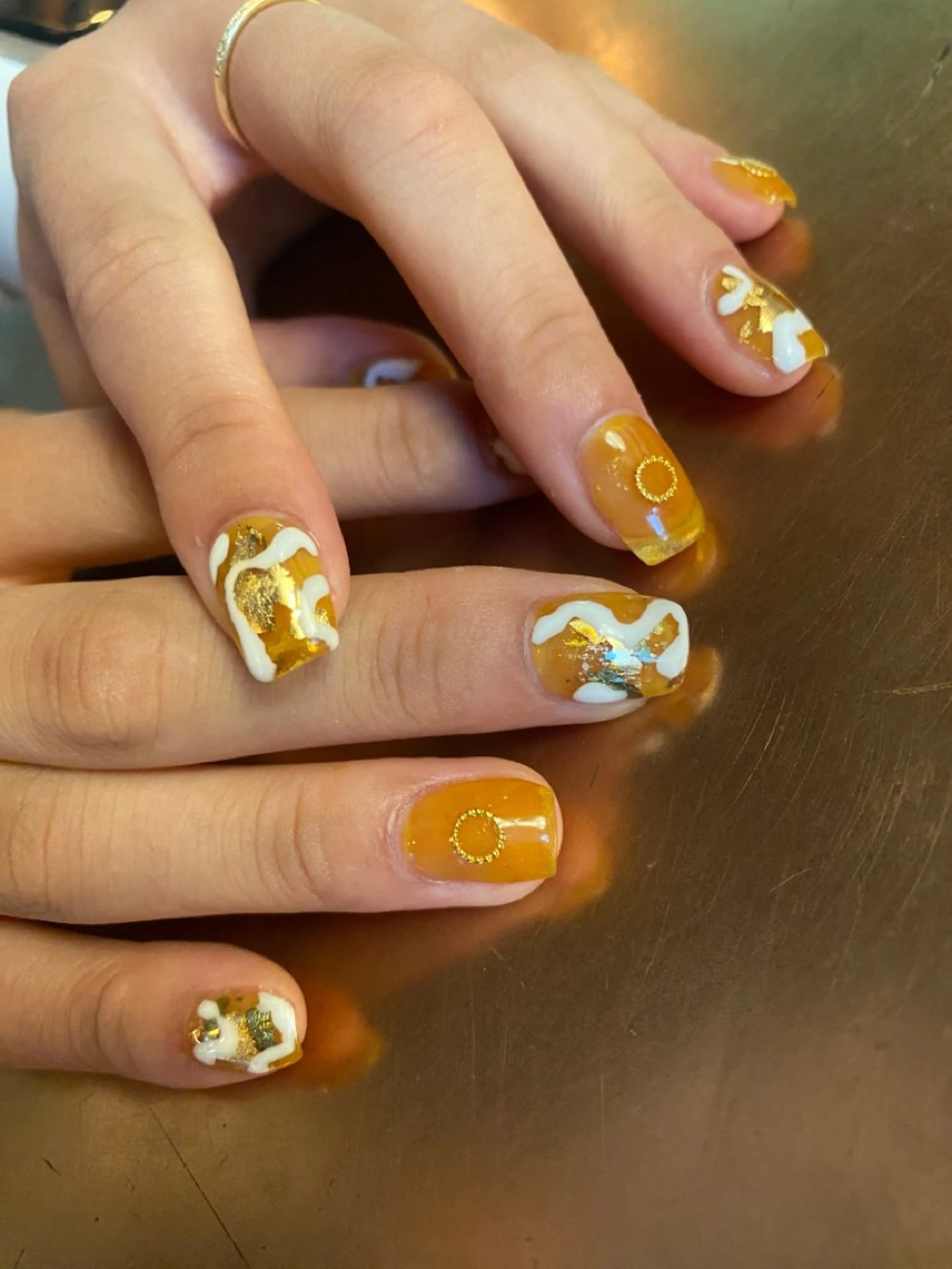 ネイル アートネイル カジュアル フレンチネイル ジェルネイル マットネイル chika / nailのネイルデザイン