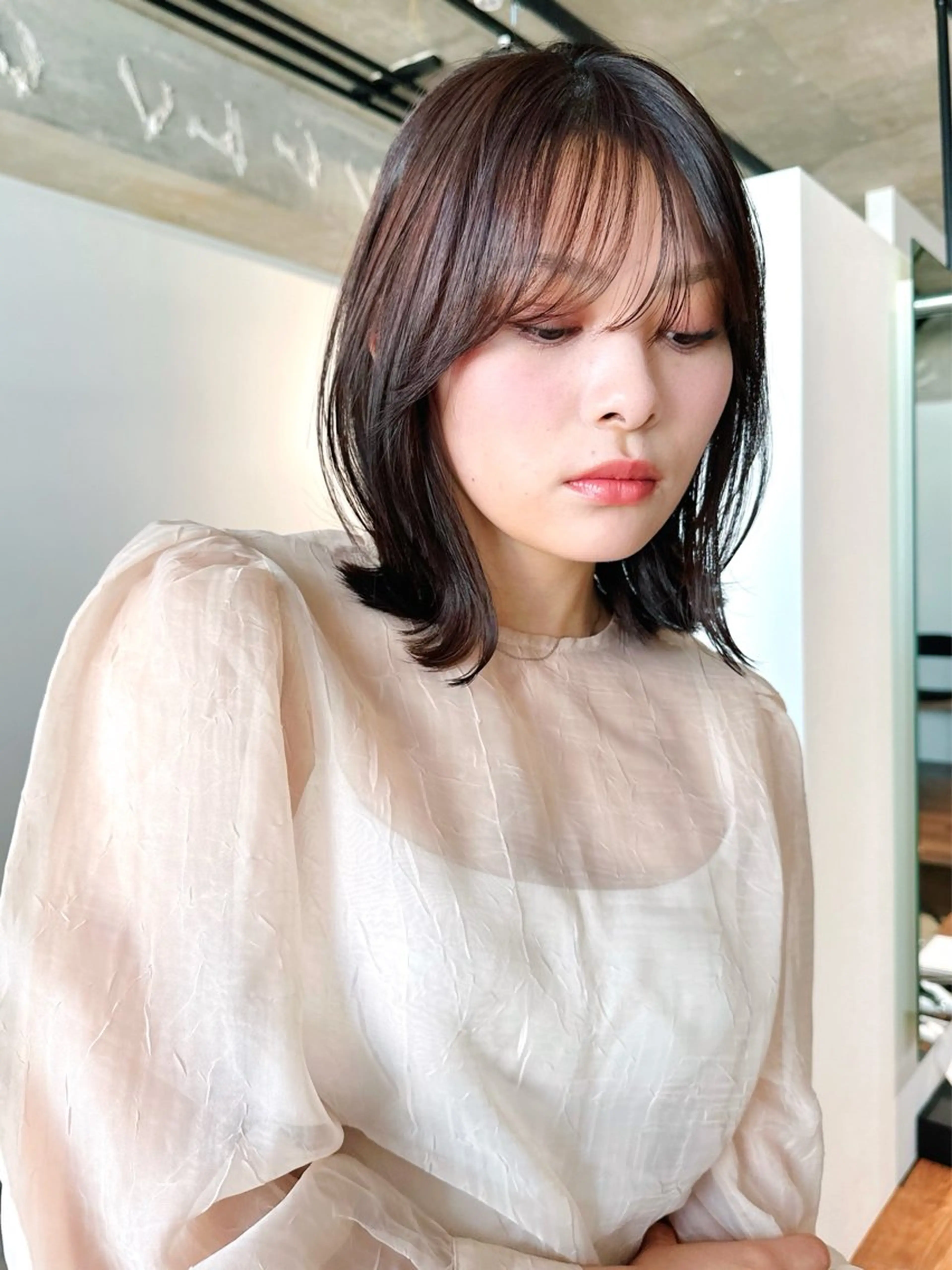 ショート カラー パーマ 🫧小顔×似合わせ× 透明感カラー🫧のヘアスタイル