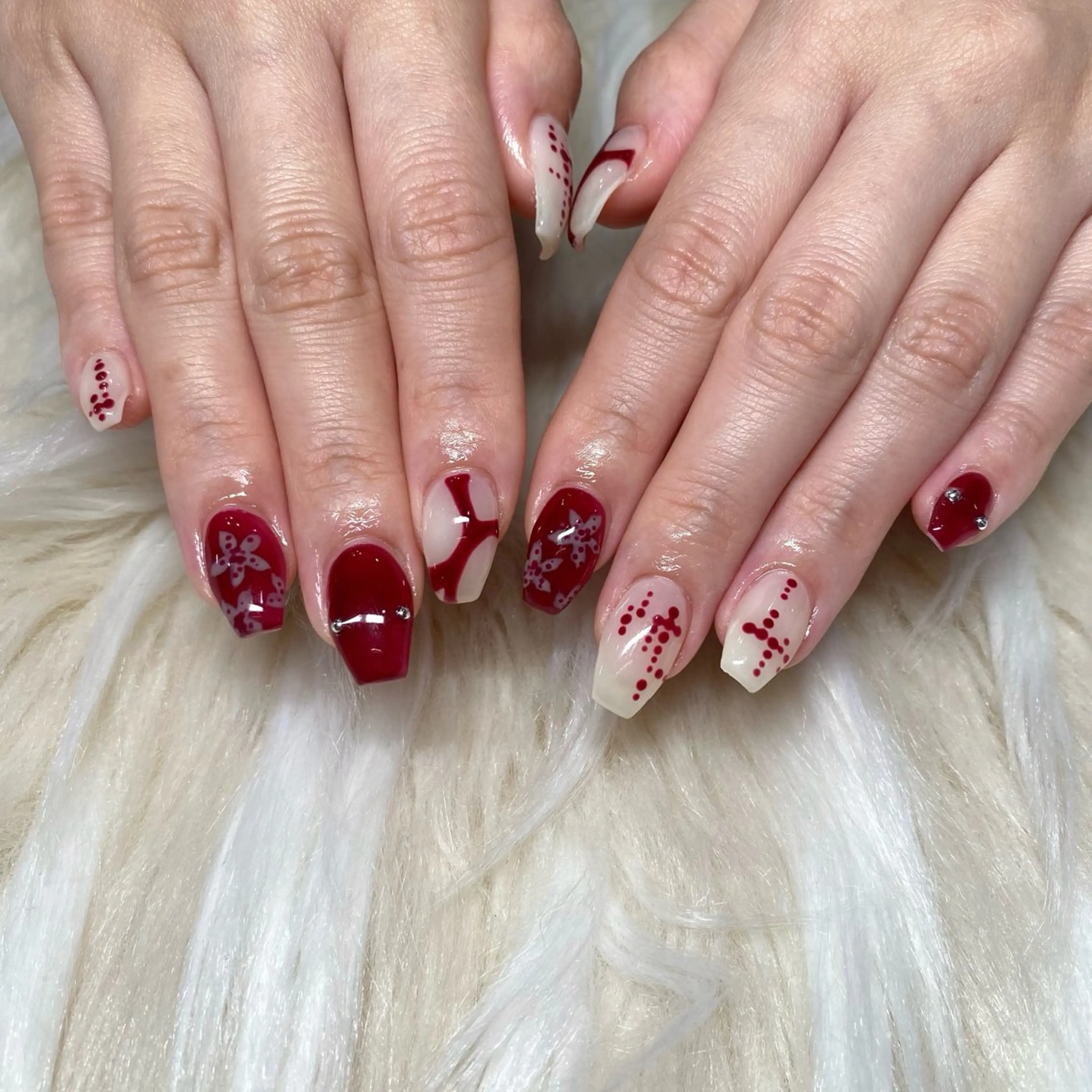 ネイル 長さ出し フレンチネイル ジェルネイル グラデーション 韓国ネイル ハンドネイル Nail&eye Belire 新宿のネイルデザイン