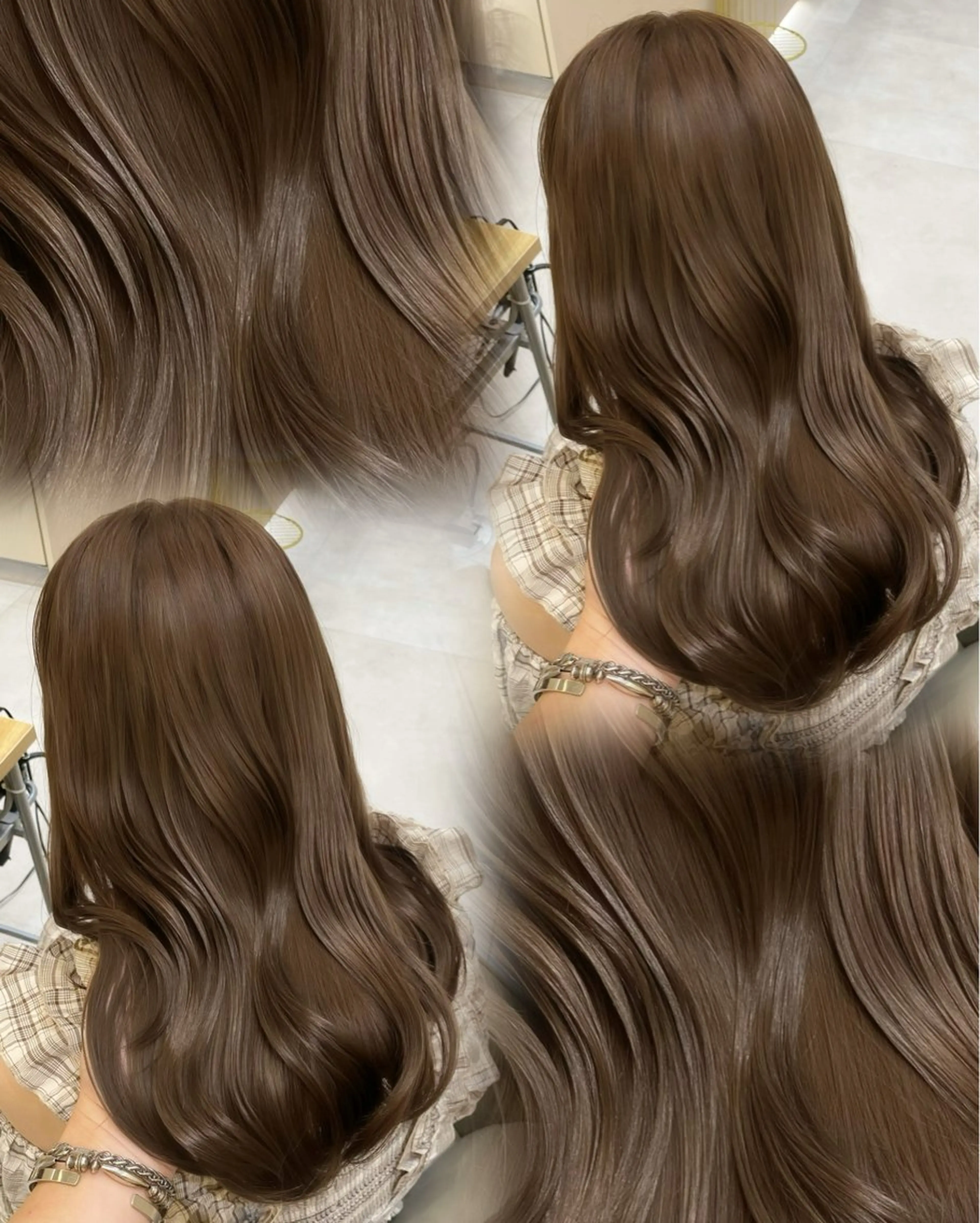 ミディアム カラー ヘアアレンジ ベージュカラー ブリーチ ブラウンカラー 透明感カラー ダブルカラー ヘアカラー トリートメント ヘアセット 赤み消し🫧韓国ヘア 🫧藤岡誠也のヘアスタイル