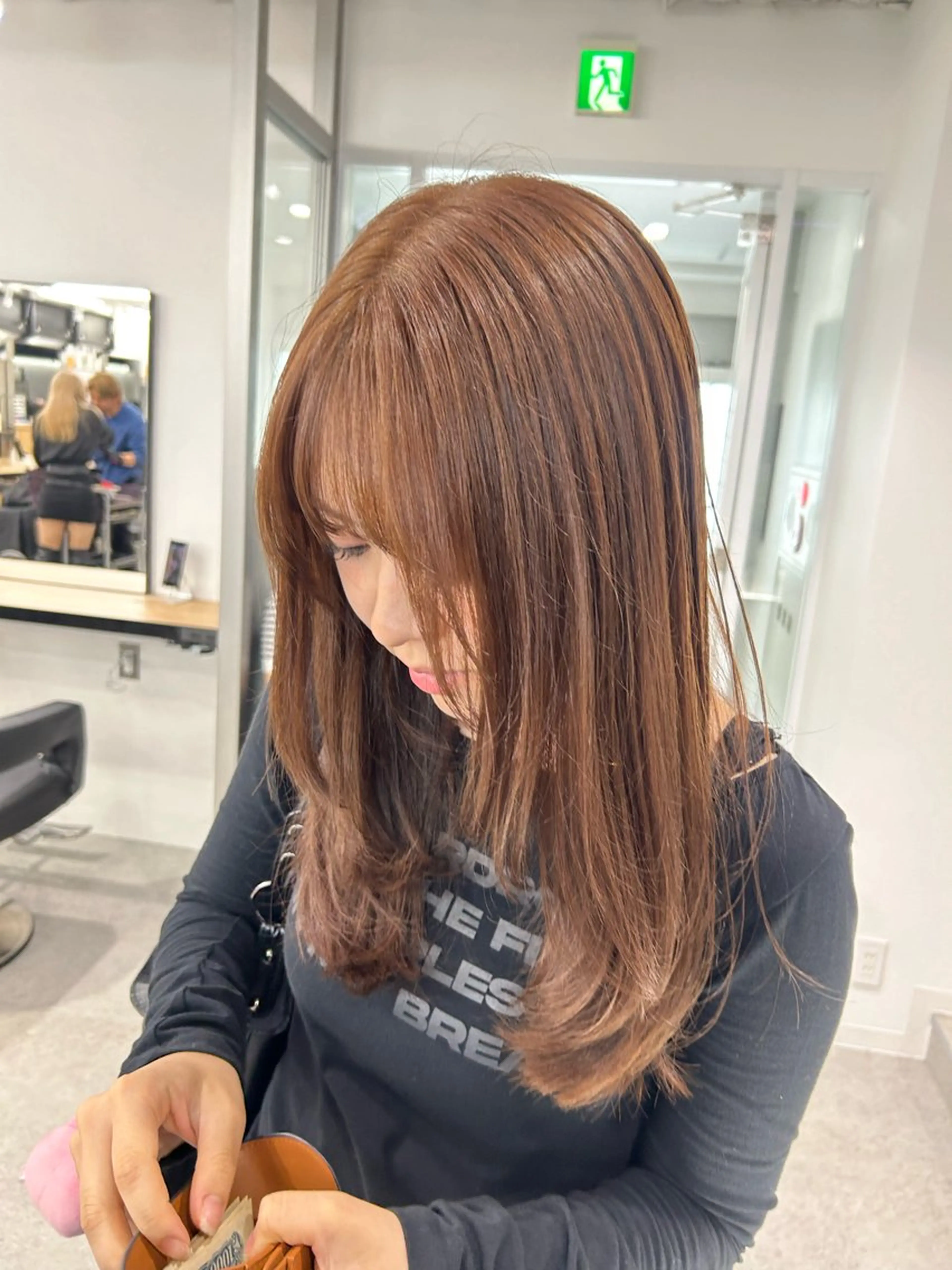 ロング カラー 愛結 暖色カラー🎀🩰のヘアスタイル