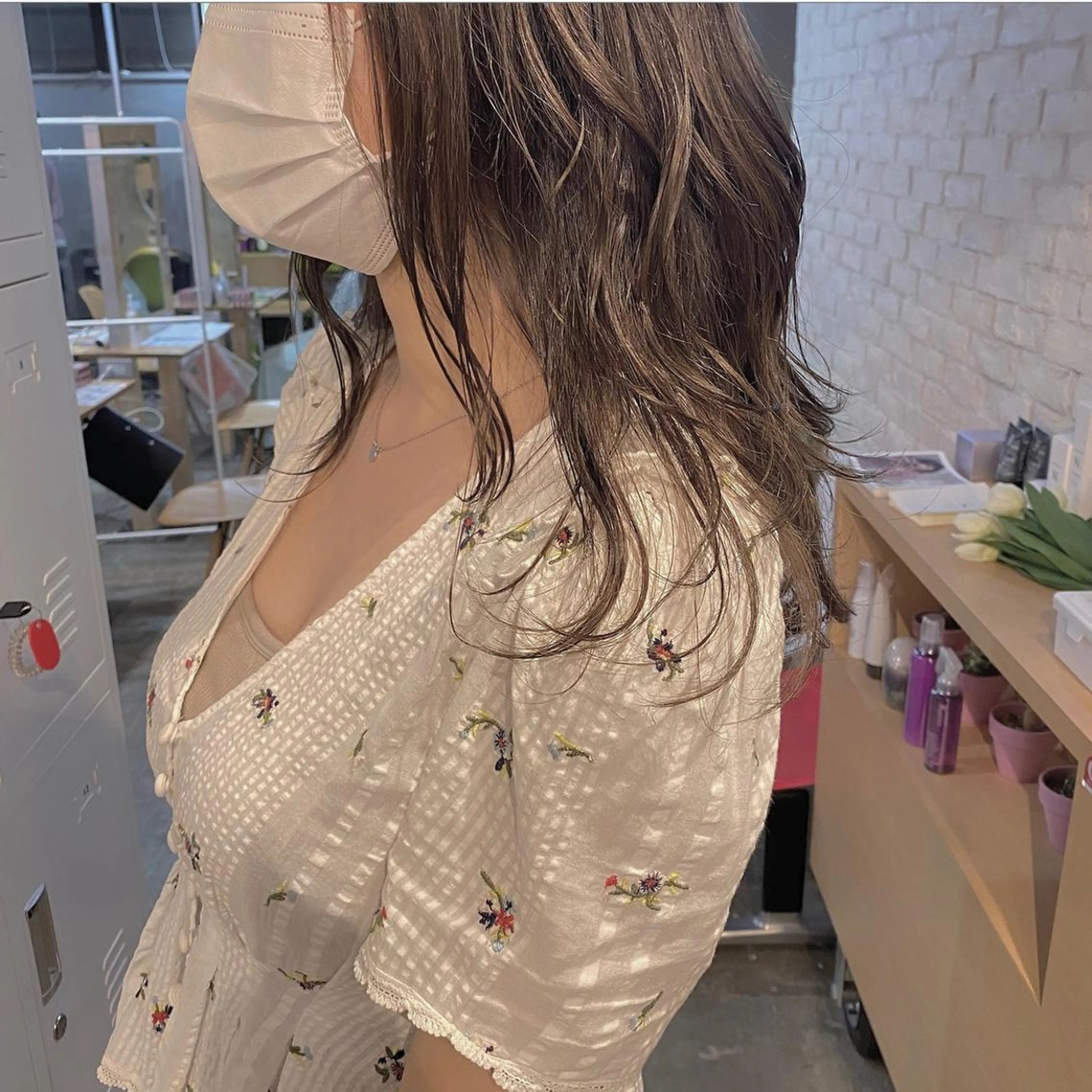 ミディアム カラー CLUTCH天王寺 西藤遥河のヘアスタイル