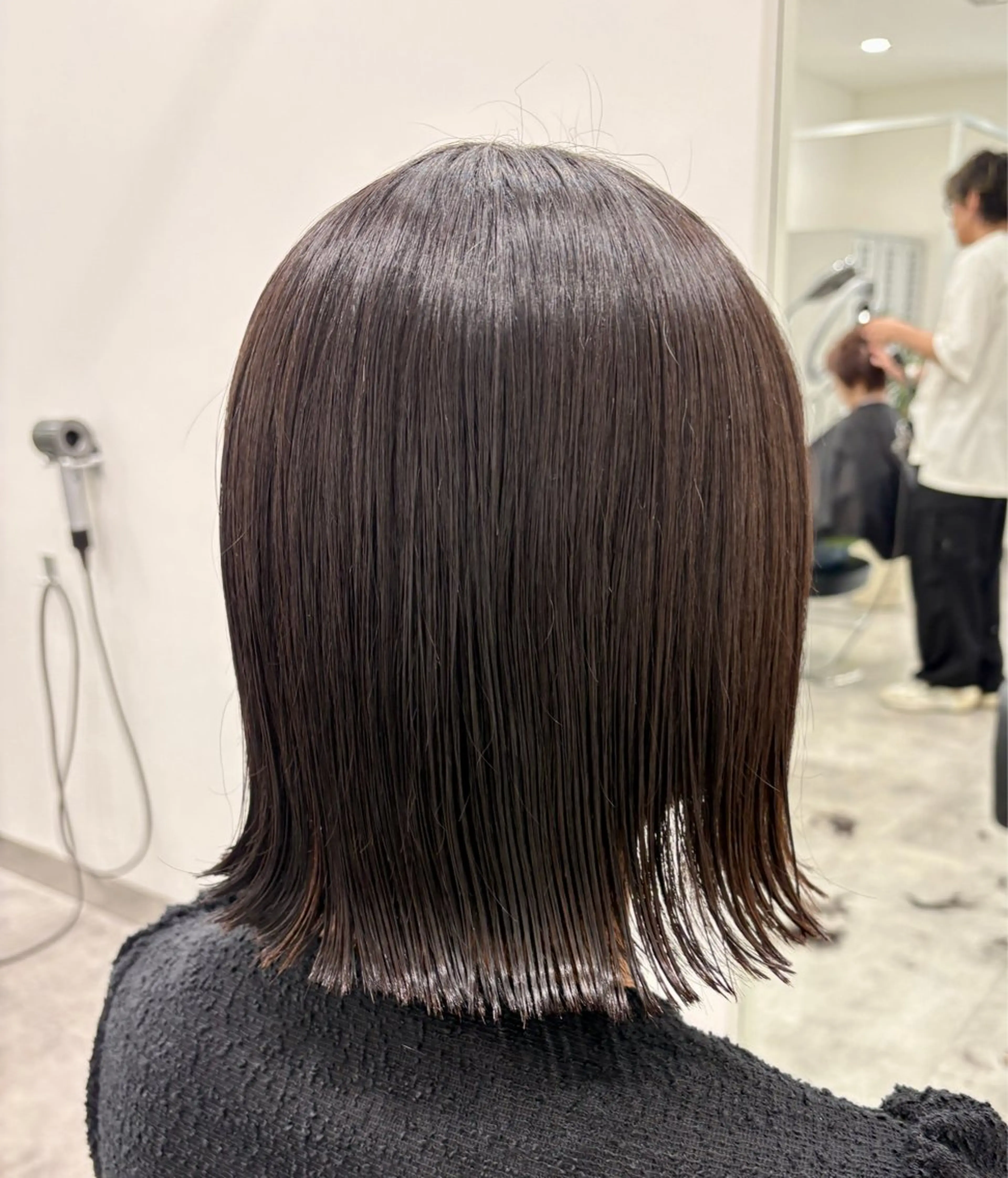 ショート ボブ 韓国風ヘア レイヤーカット 💝似合わせカット& カラーＵｒｕｎａ💝のヘアスタイル