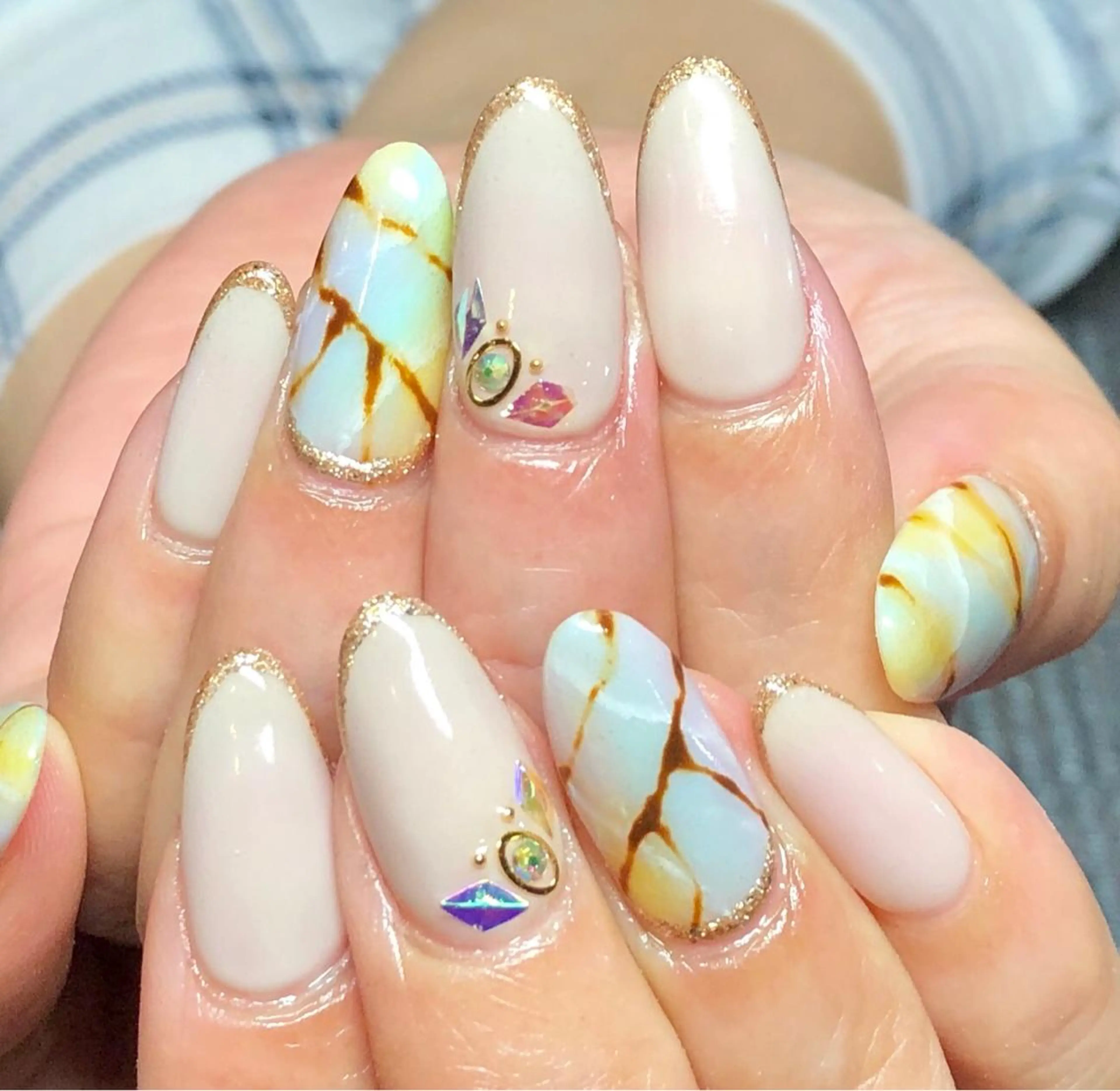 ネイル 春ネイル アクアライズ所属・アクア ライズのネイルデザイン