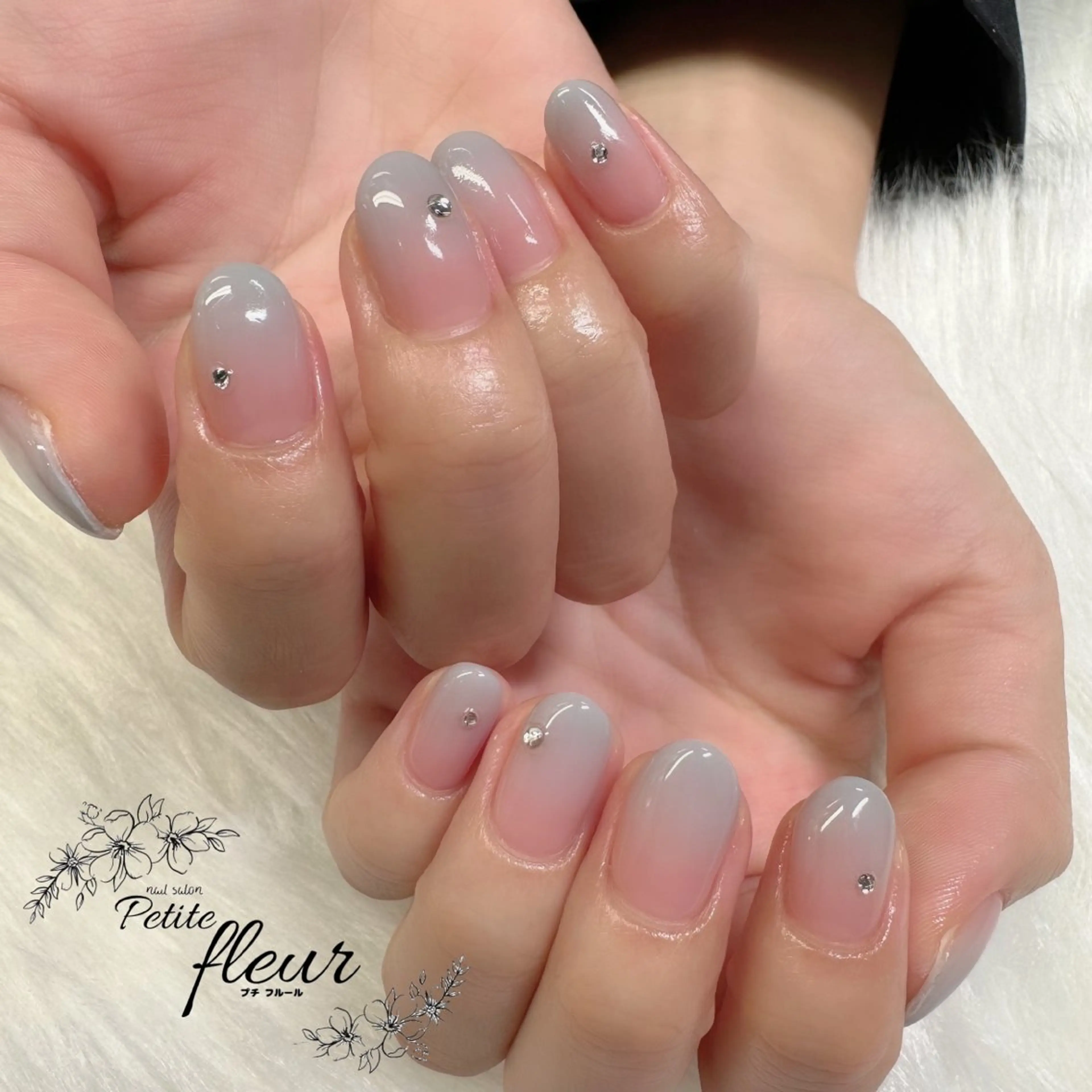 ネイル ブルー グラデーション ハンドネイル ❁⃘*。Petite fleur❁⃘*りさのネイルデザイン