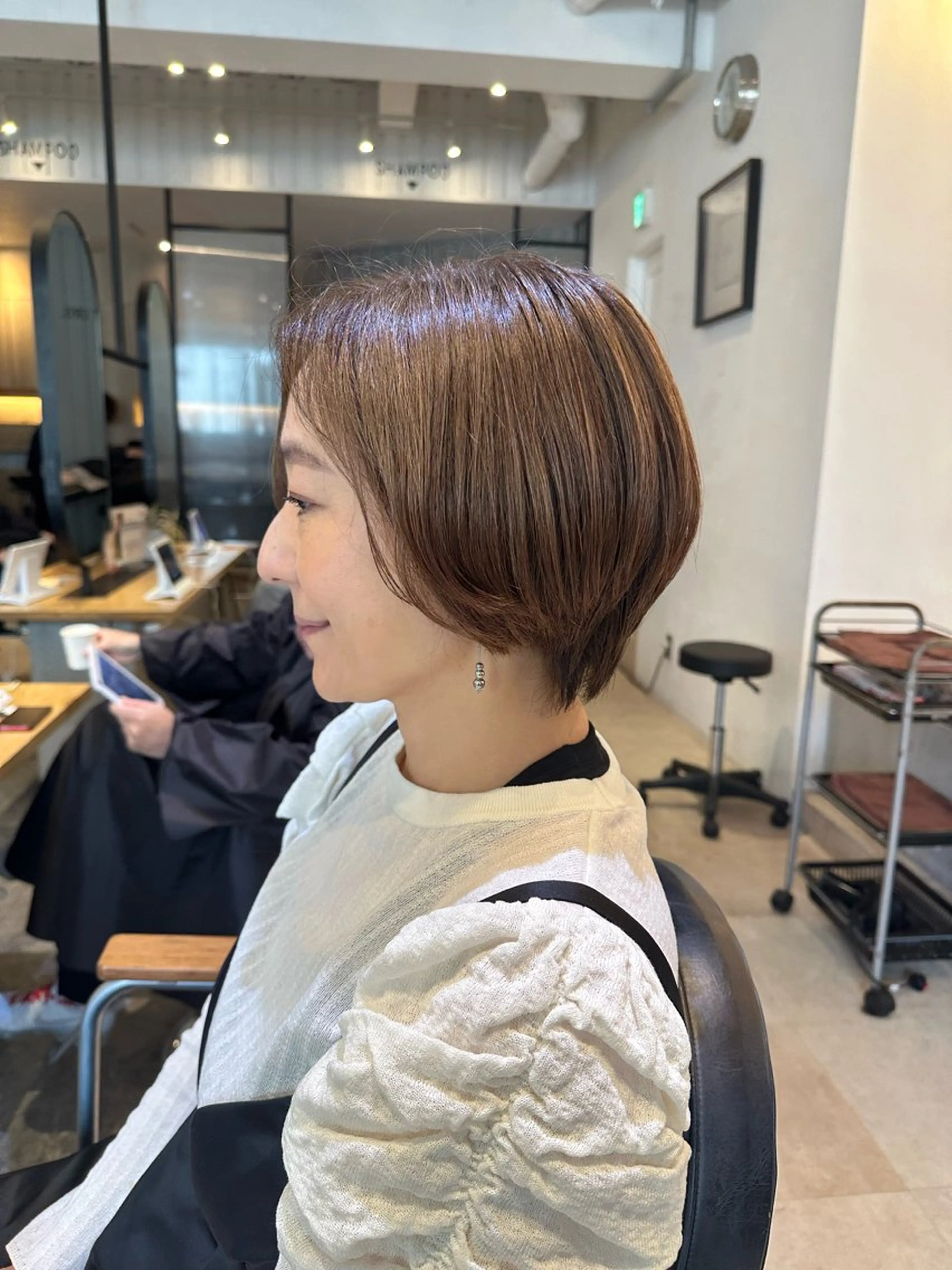 ショート La fith hair sept 銀座店所属・KOGA／ パーマモデル募集のヘアスタイル