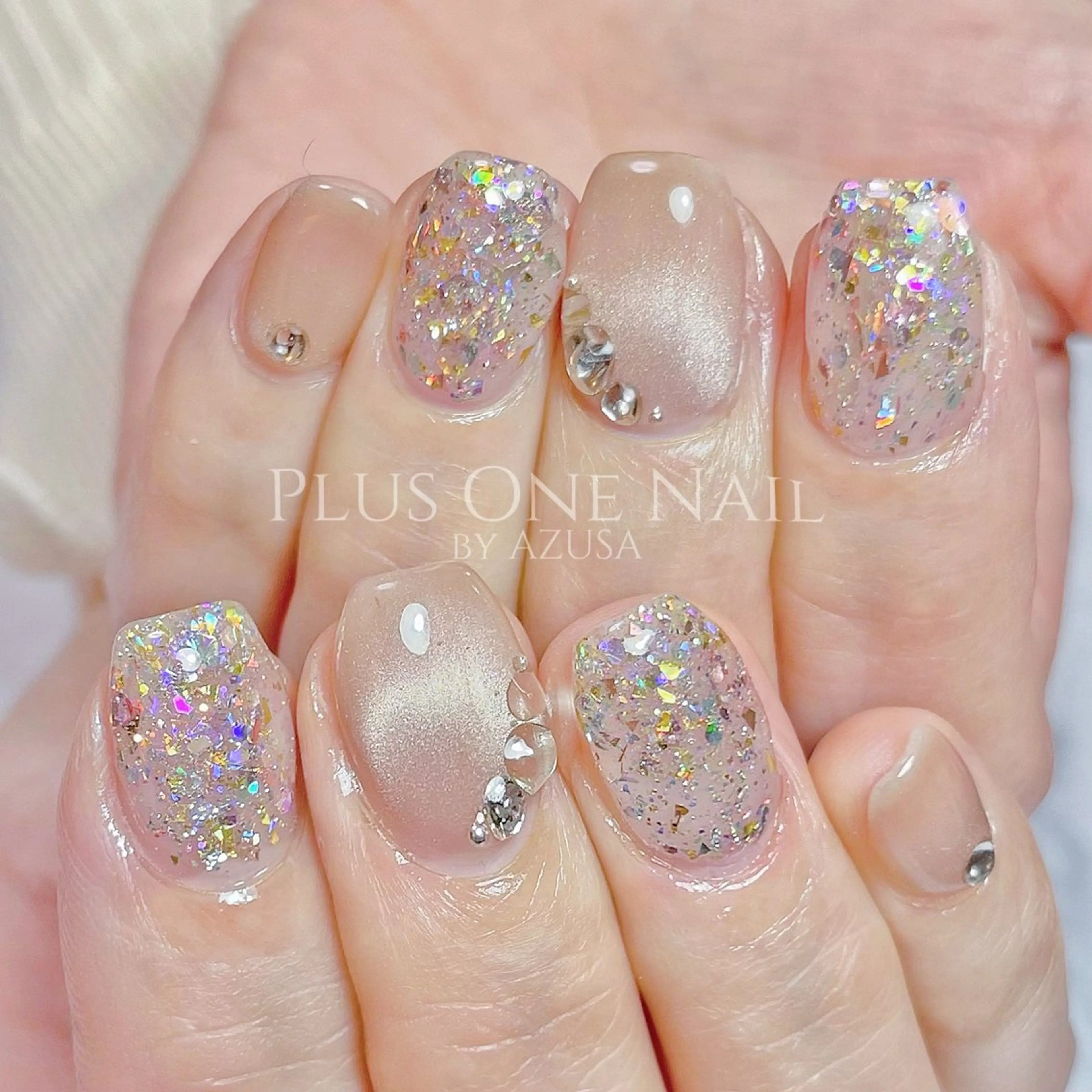 ネイル マグネットネイル シンプルネイル PLUS ONE    ネイルサロン所属・Plus  One _AZUSAのネイルデザイン