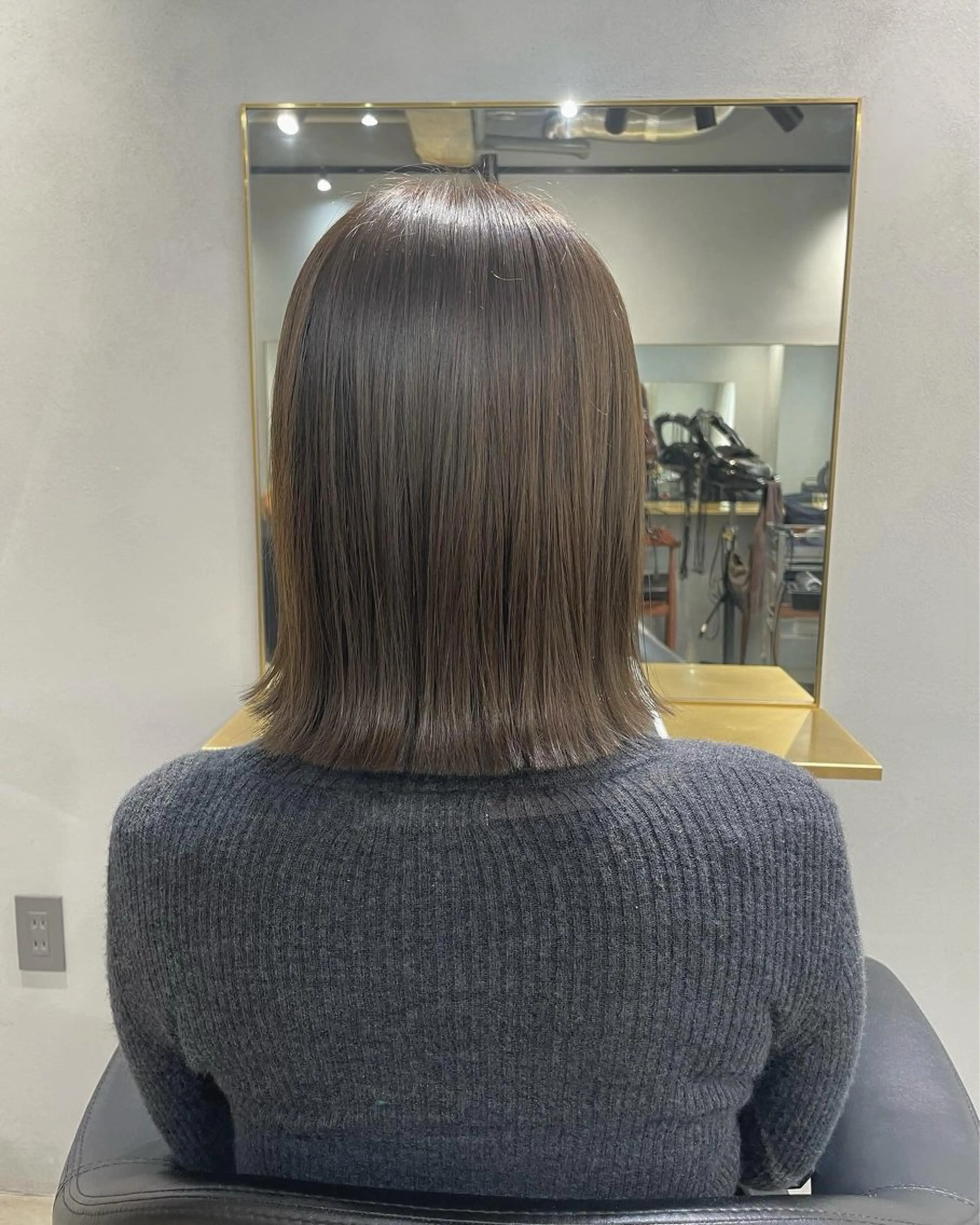 ミディアム カラー akane/ベージュ /オリーブ/ブラウンのヘアスタイル