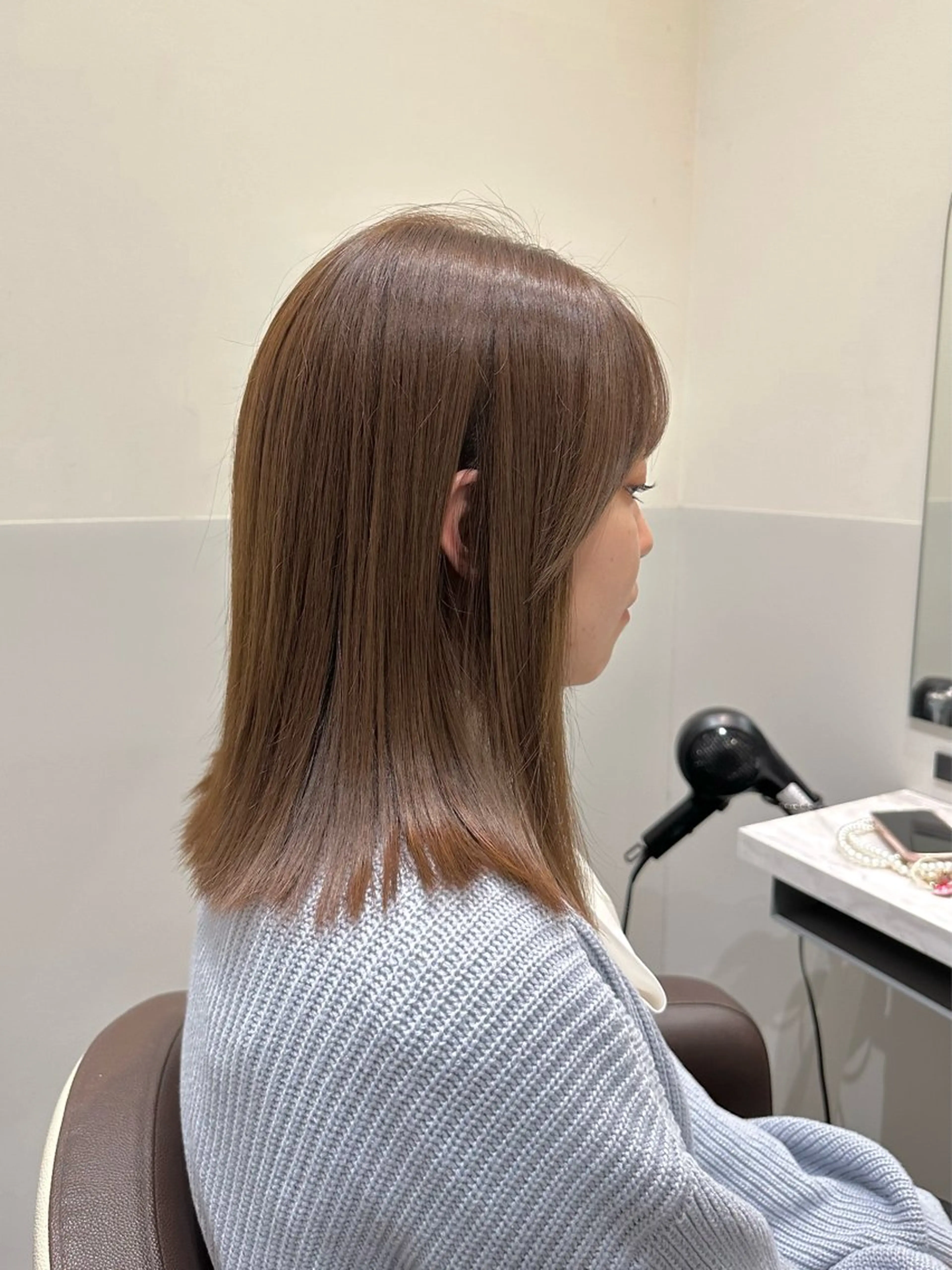 ミディアム カラー ベージュカラー ブリーチ ブリーチなしカラー ヘアカラー トリートメント LUMO所属・矢野 晃平のヘアスタイル