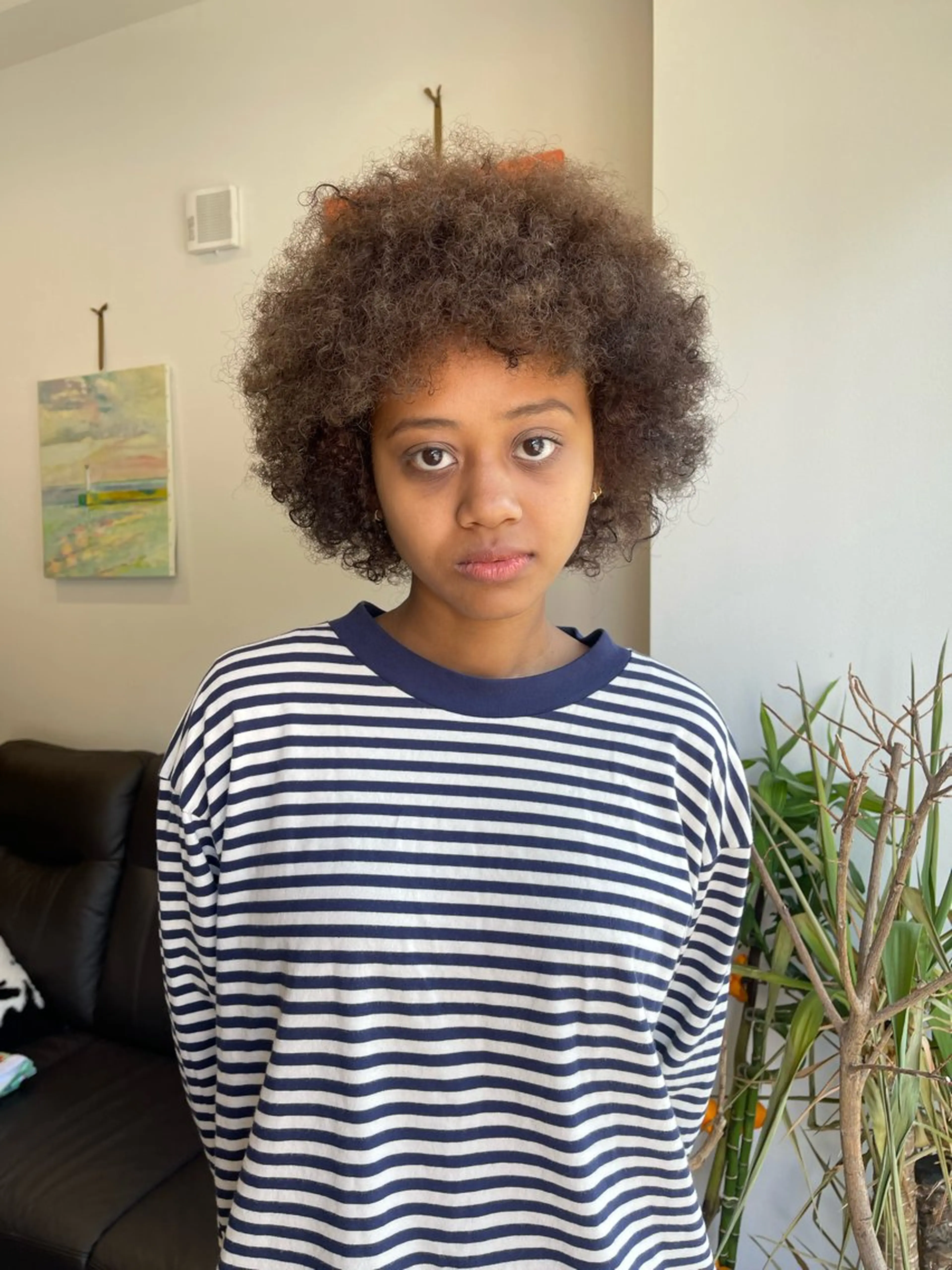 ミディアム カラー ミディアムパーマ アッシュ くせ毛 アトム/ウルフ パーマ/レイヤーのヘアスタイル