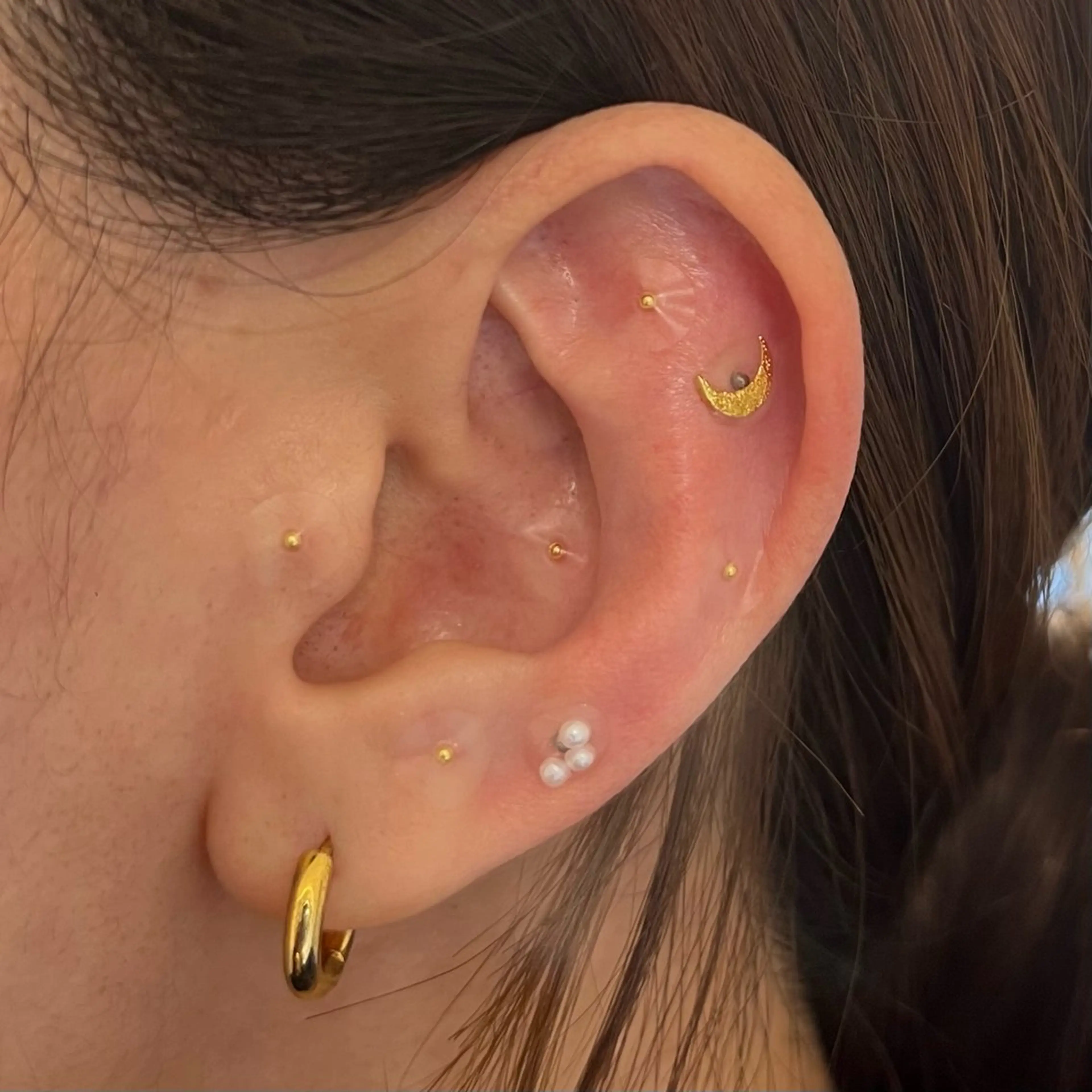 🫧【当日予約限定】耳ツボジュエリー💎+上まつ毛パーマorパリジェンヌTr付🫧¥13,200→¥7,920🫧の写真