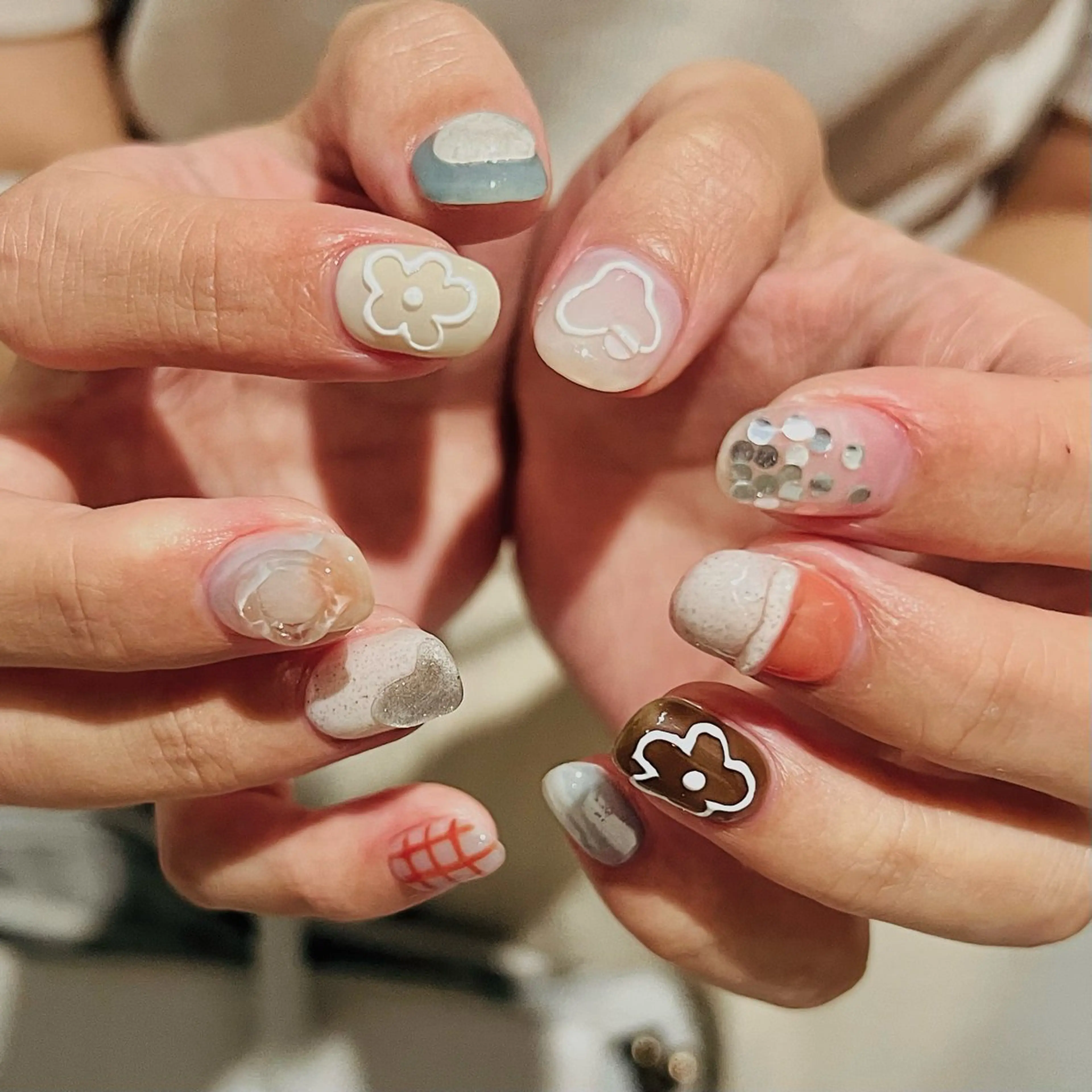 Art design＋𓂃꙳⋆/offあり 持ち込み可◎しっかりアート(両手10本)の写真