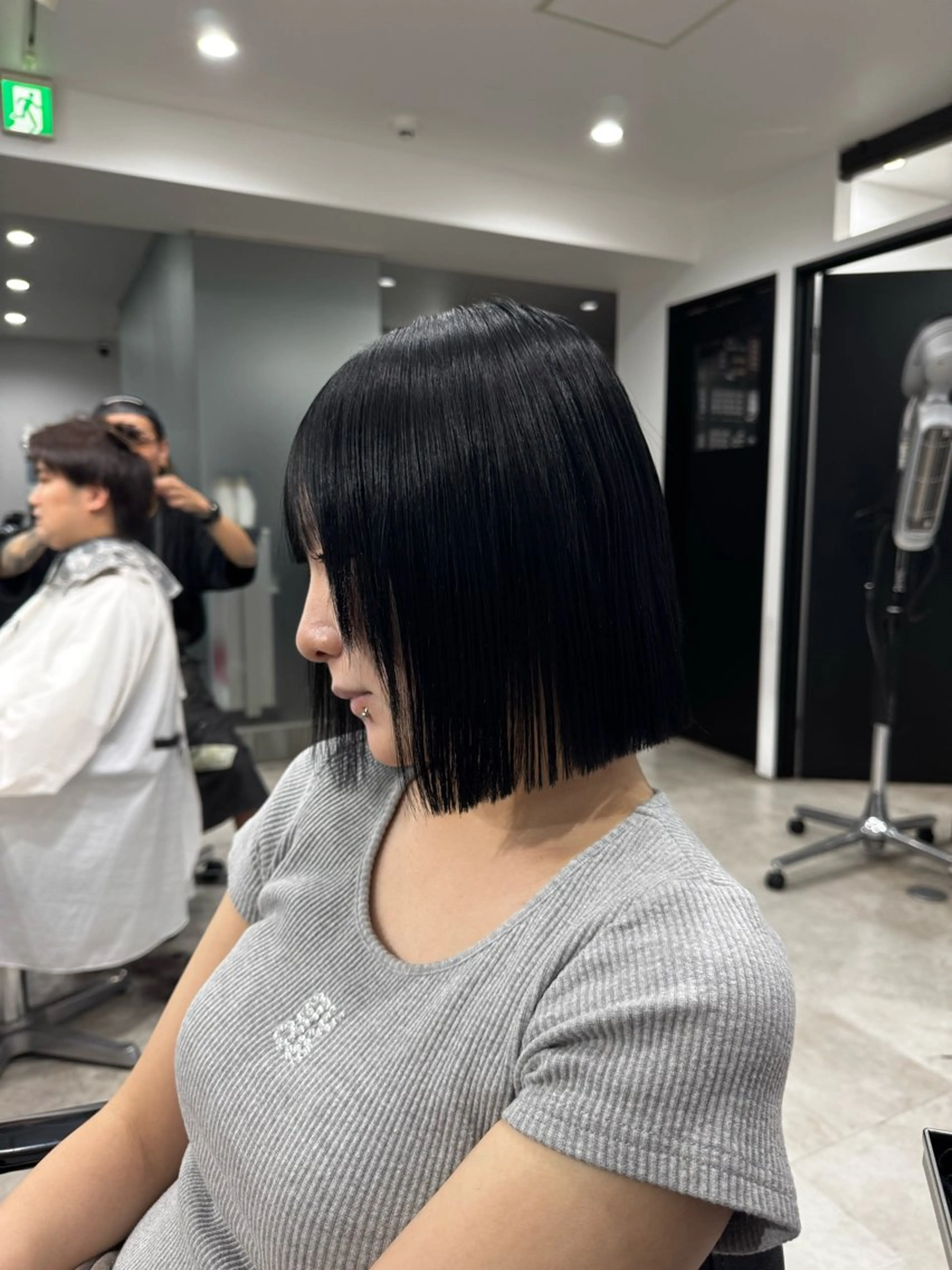 ショート 切りっぱなしボブ ボブ 黒木 大武のヘアスタイル