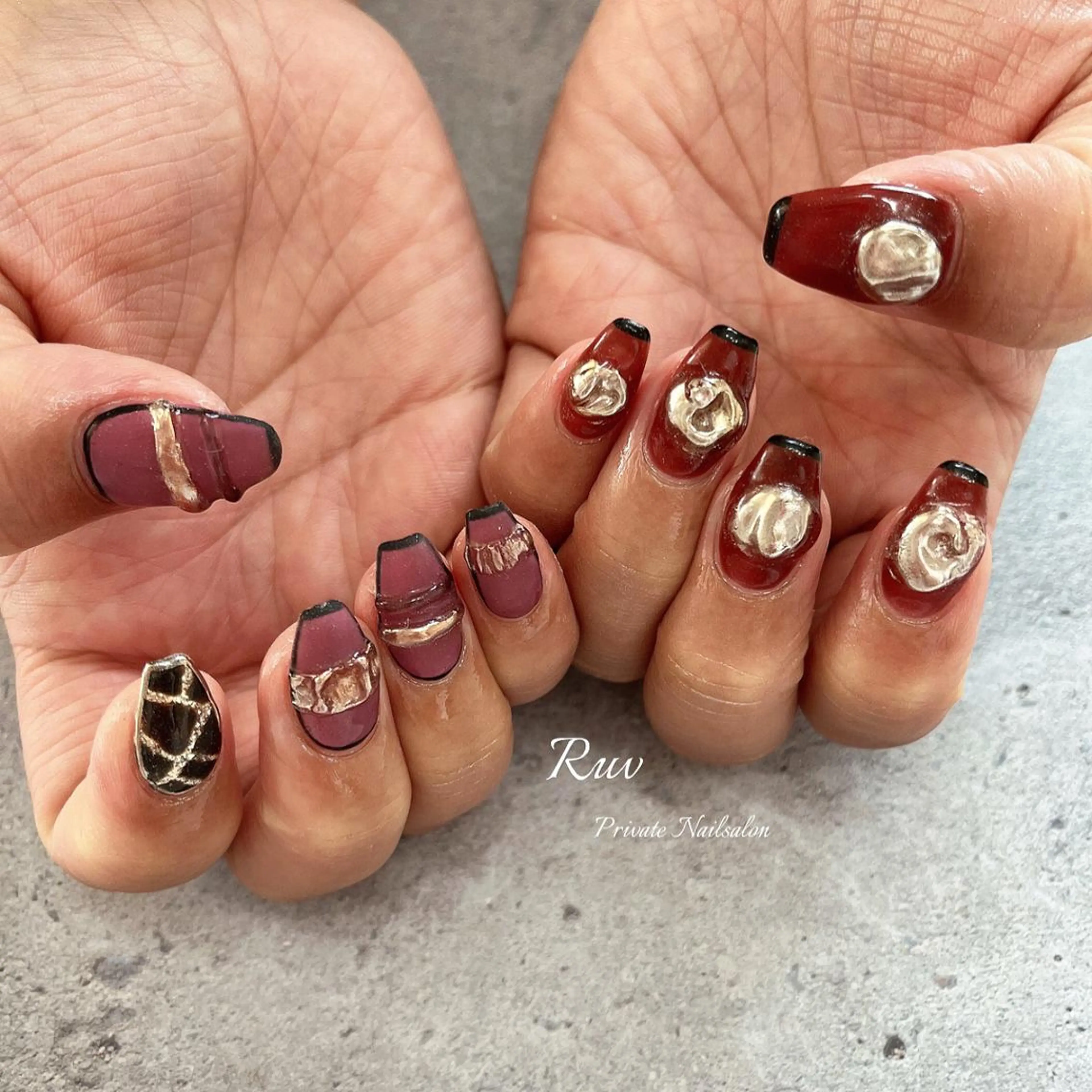 ネイル ハンドネイル プライベート ネイルサロン　ルヴのネイルデザイン