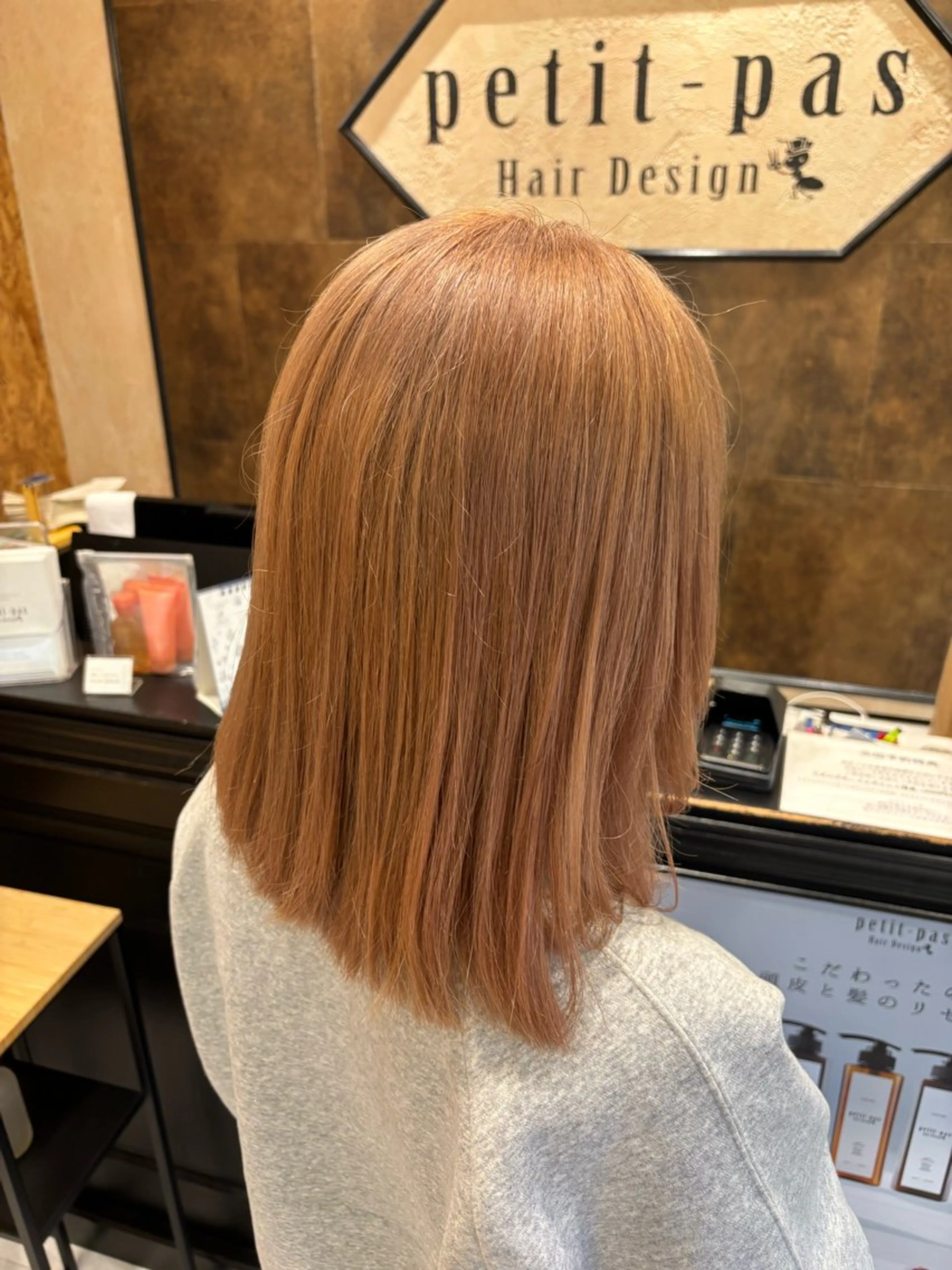 カラー オレンジ ブリーチカラー 純代‎‎🧸🎀のヘアスタイル